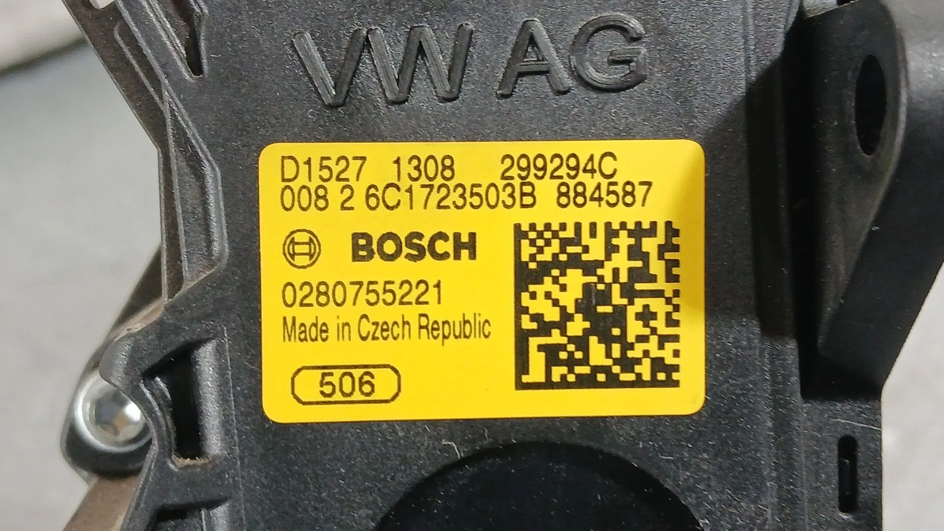 Potenciometro Pedal para Skoda Fabia Iii (Nj3)