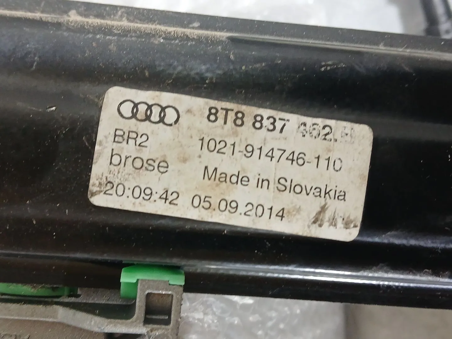 Elevalunas Delantero Derecho para Audi A5 Sportback (8Ta)