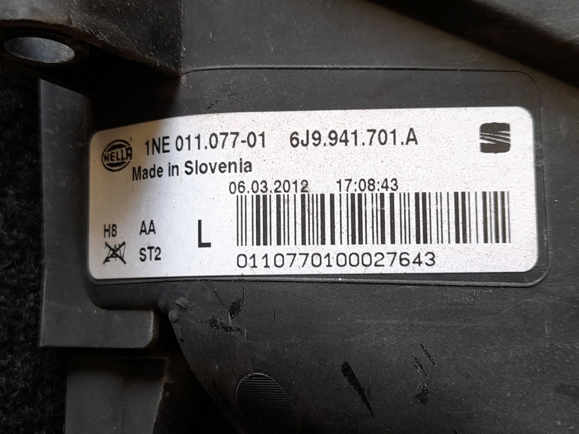 Faro Antiniebla Izquierdo para Seat Ibiza Iv (6J5, 6P1)