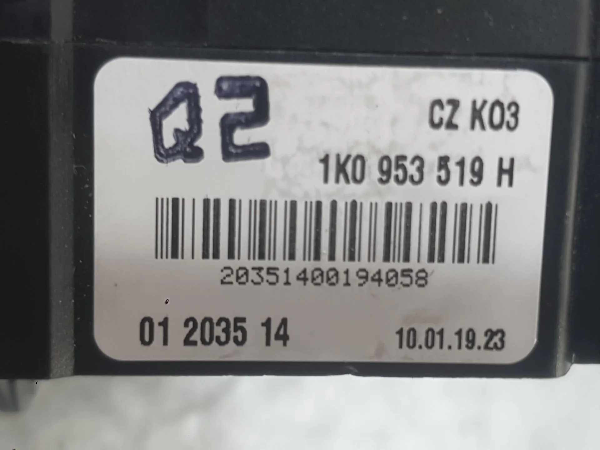 Mando Limpia para Volkswagen Golf Vi (5K1)