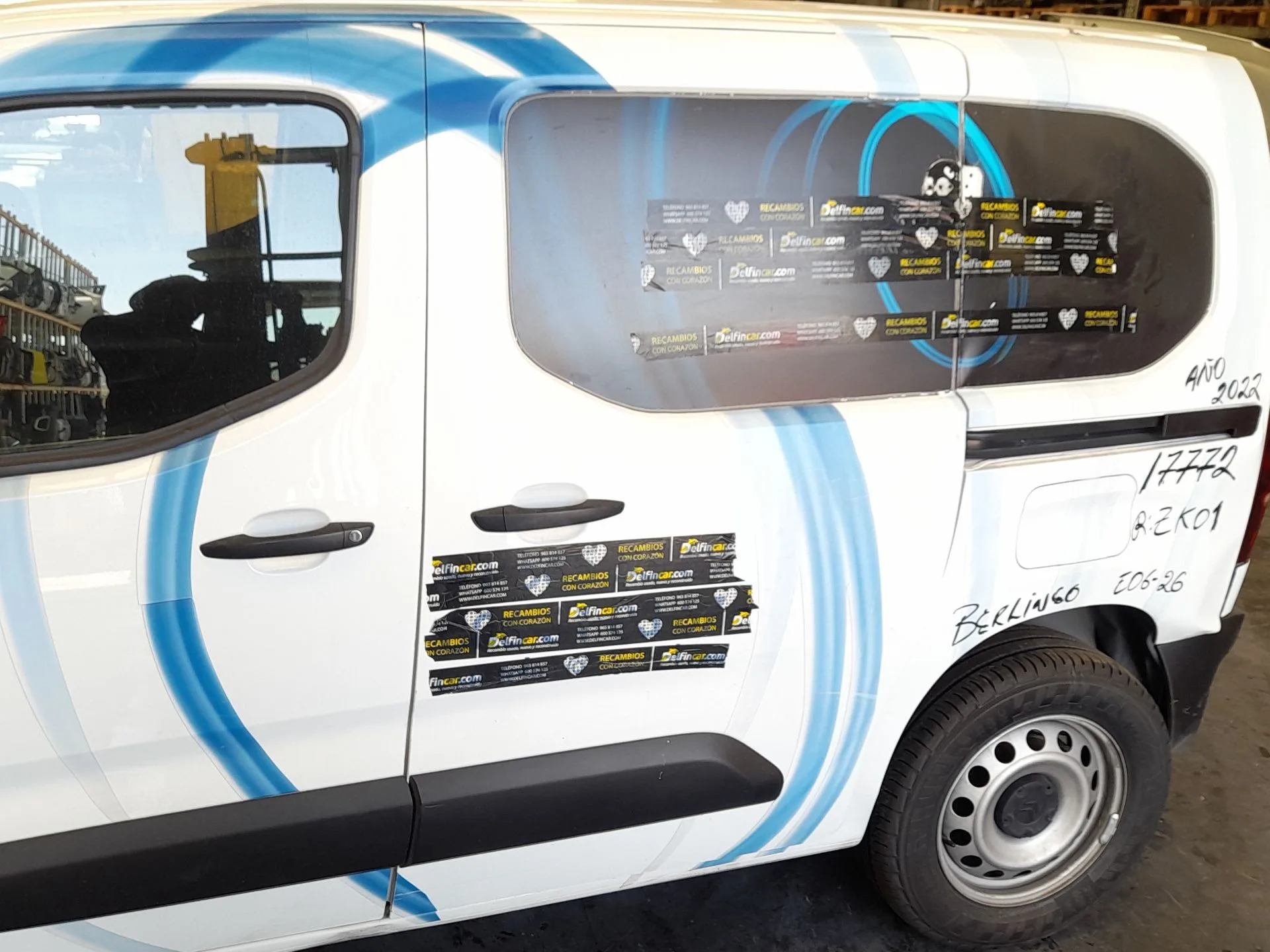 Puerta Lateral Corredera Izquierda para Citroën Berlingo Furgoneta/Monovolumen (K9)