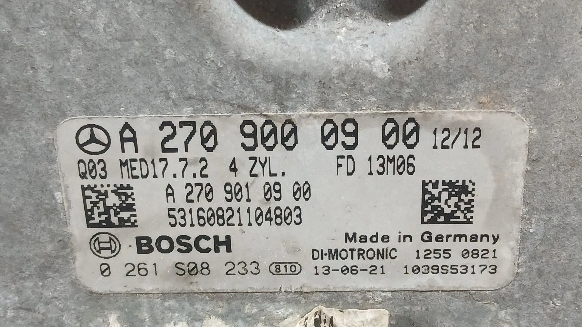 Centralita Motor Uce para Mercedes-Benz Cla (W117)