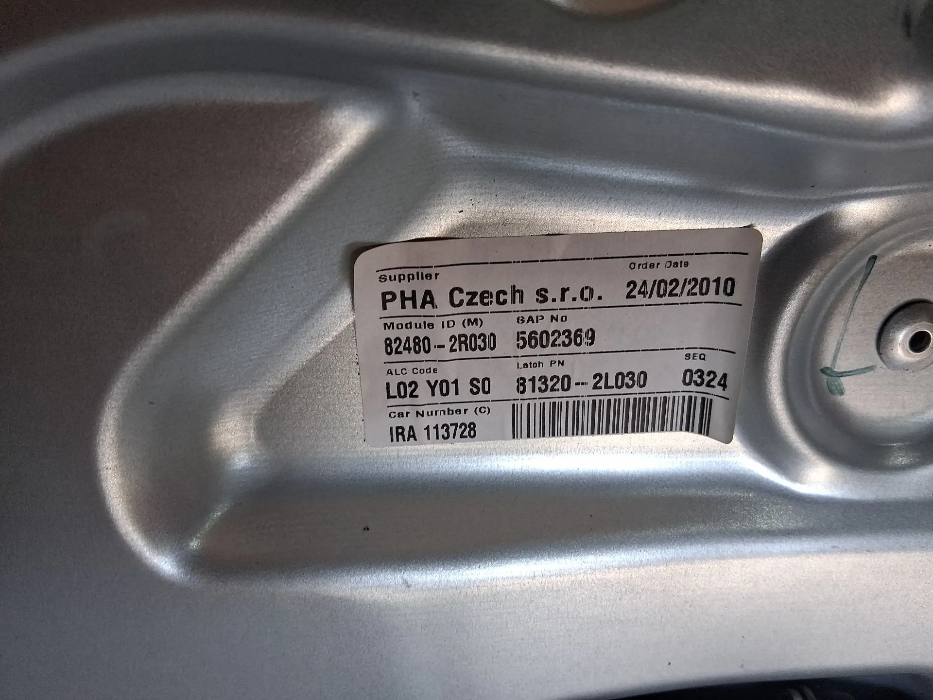 Elevalunas Delantero Derecho para Hyundai I30 (Fd)