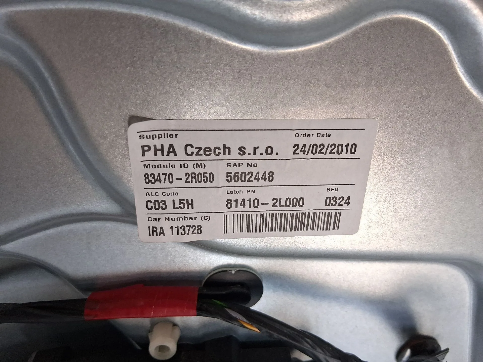 Elevalunas Trasero Izquierdo para Hyundai I30 (Fd)