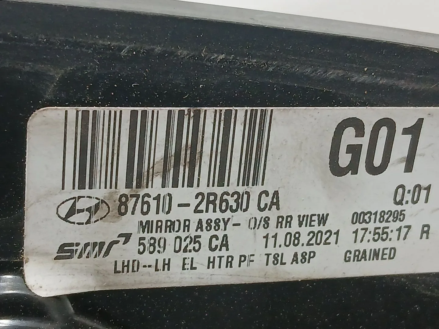 Retrovisor Izquierdo para Hyundai I30 (Fd)