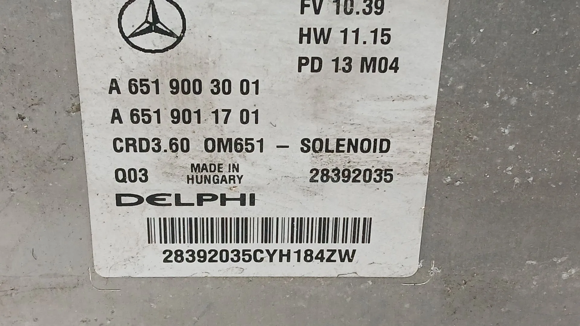 Centralita Motor Uce para Mercedes-Benz Cla Coupe (C117)