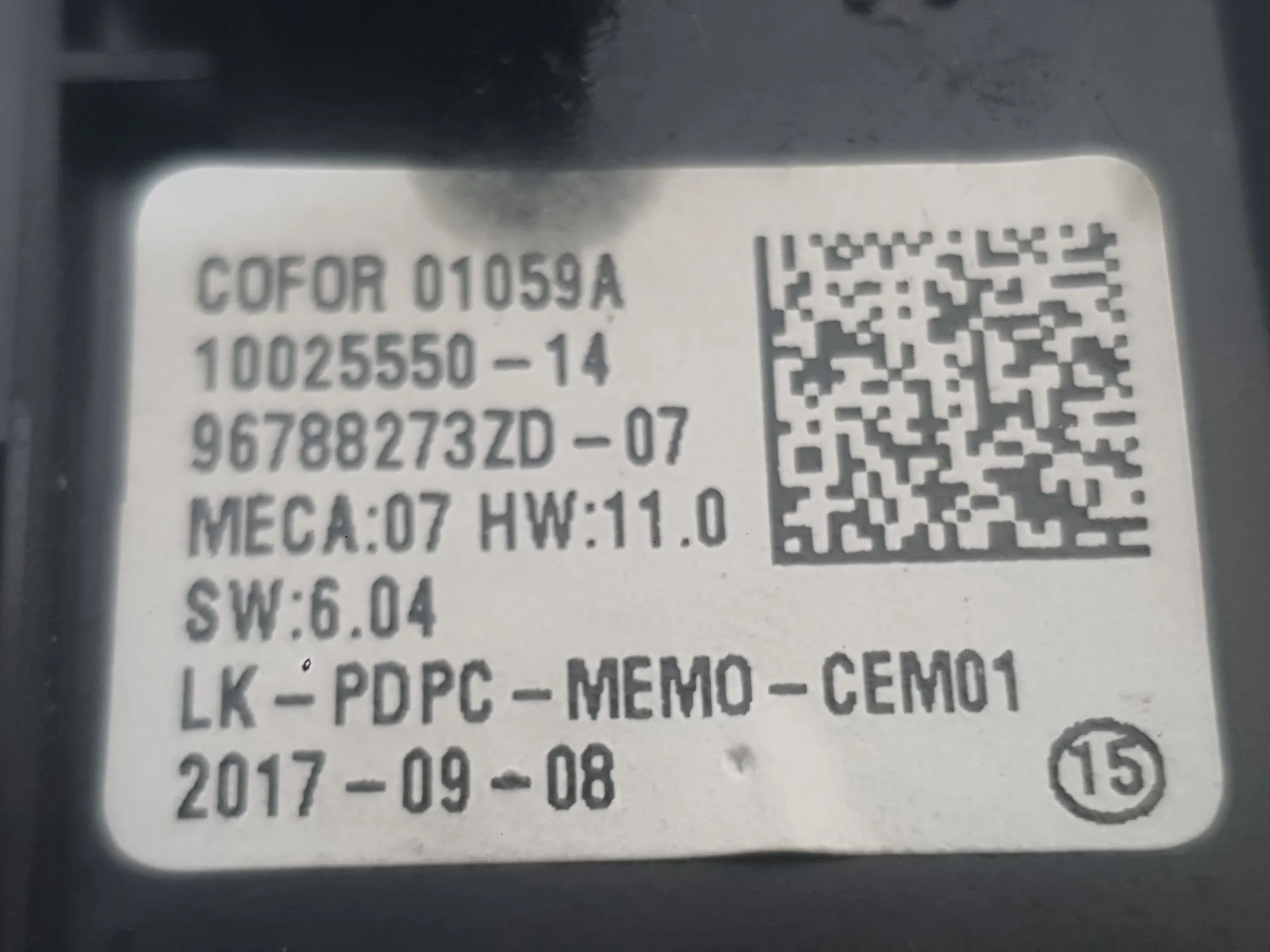 Mando Elevalunas Delantero Izquierdo para Peugeot 5008 Ii (Mc_, Mj_, Mr_, M4_)