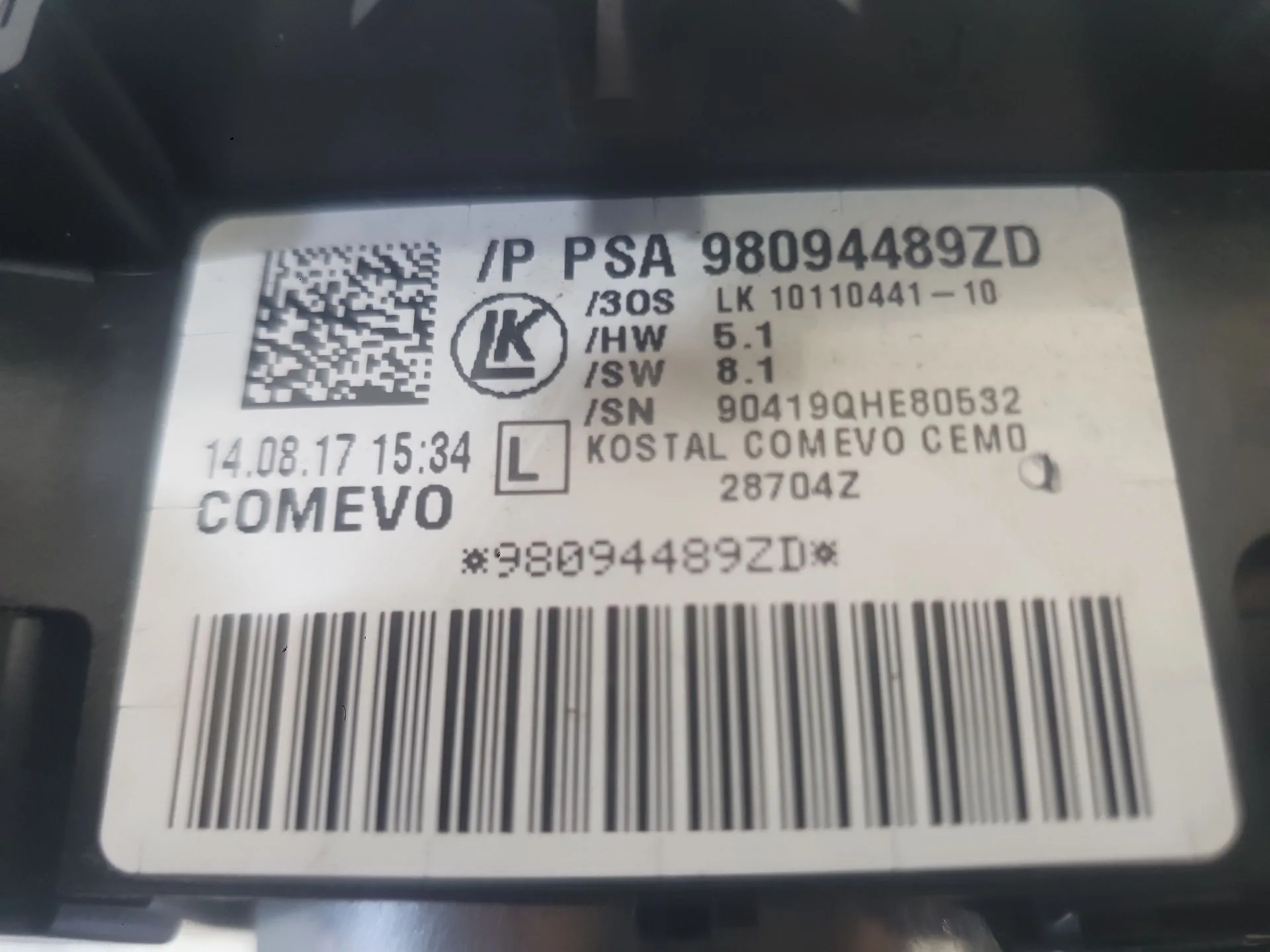 Mando Luces Y Limpia para Peugeot 5008 Ii (Mc_, Mj_, Mr_, M4_)