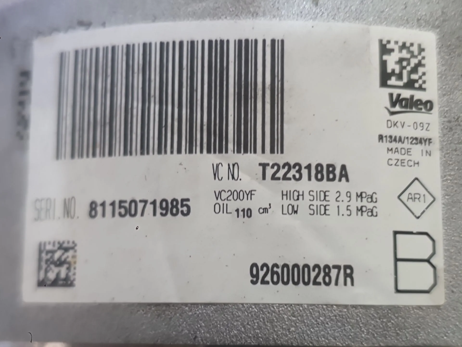 Compresor Aire Acondicionado para Dacia Sandero Ii (B8_)