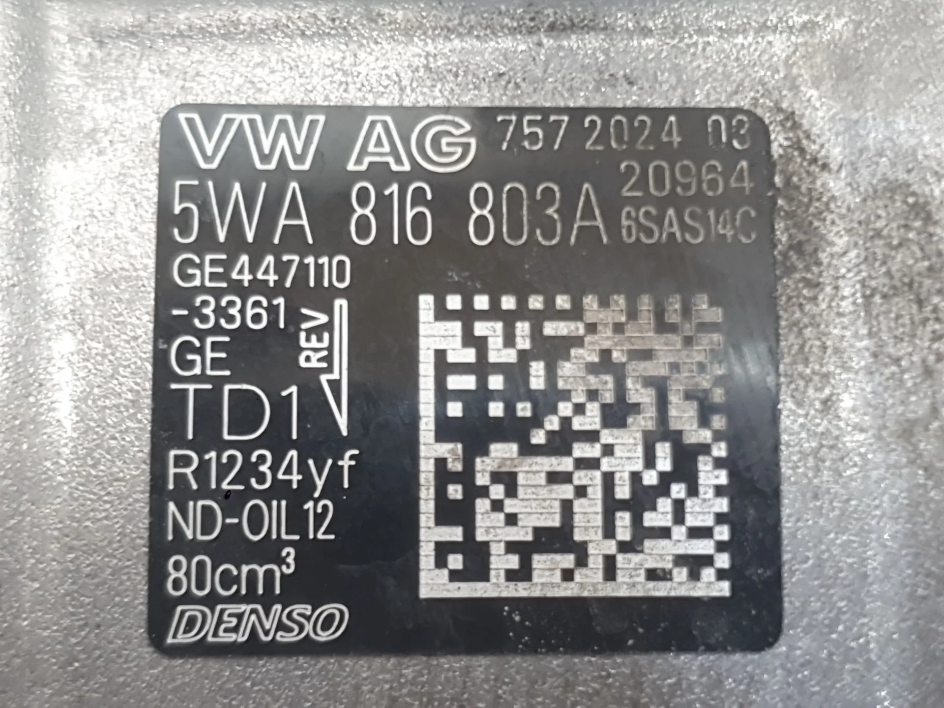 Compresor Aire Acondicionado para Seat Leon (Kl1, Klg)