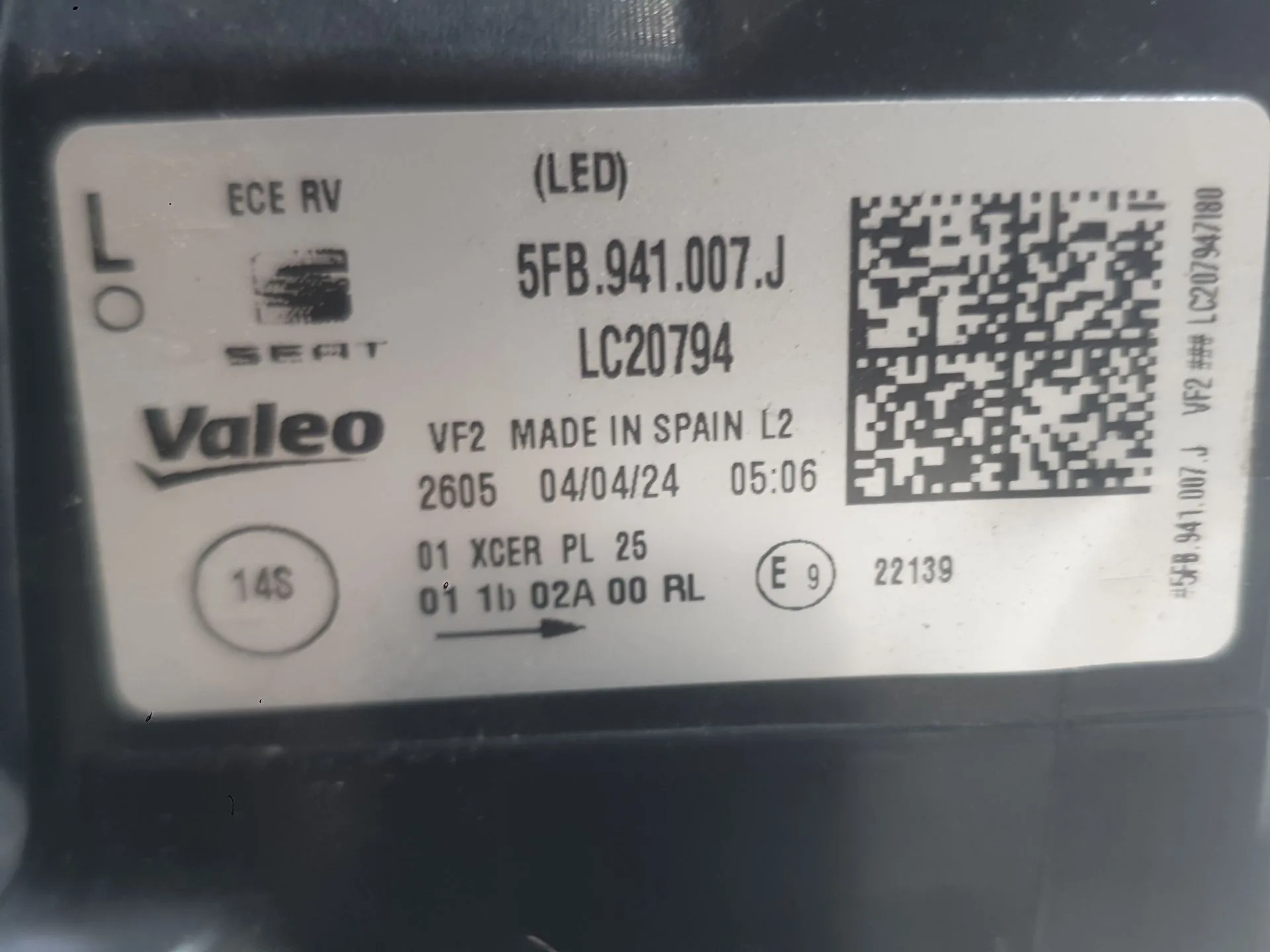 Faro Izquierdo para Seat Leon (Kl1, Klg)