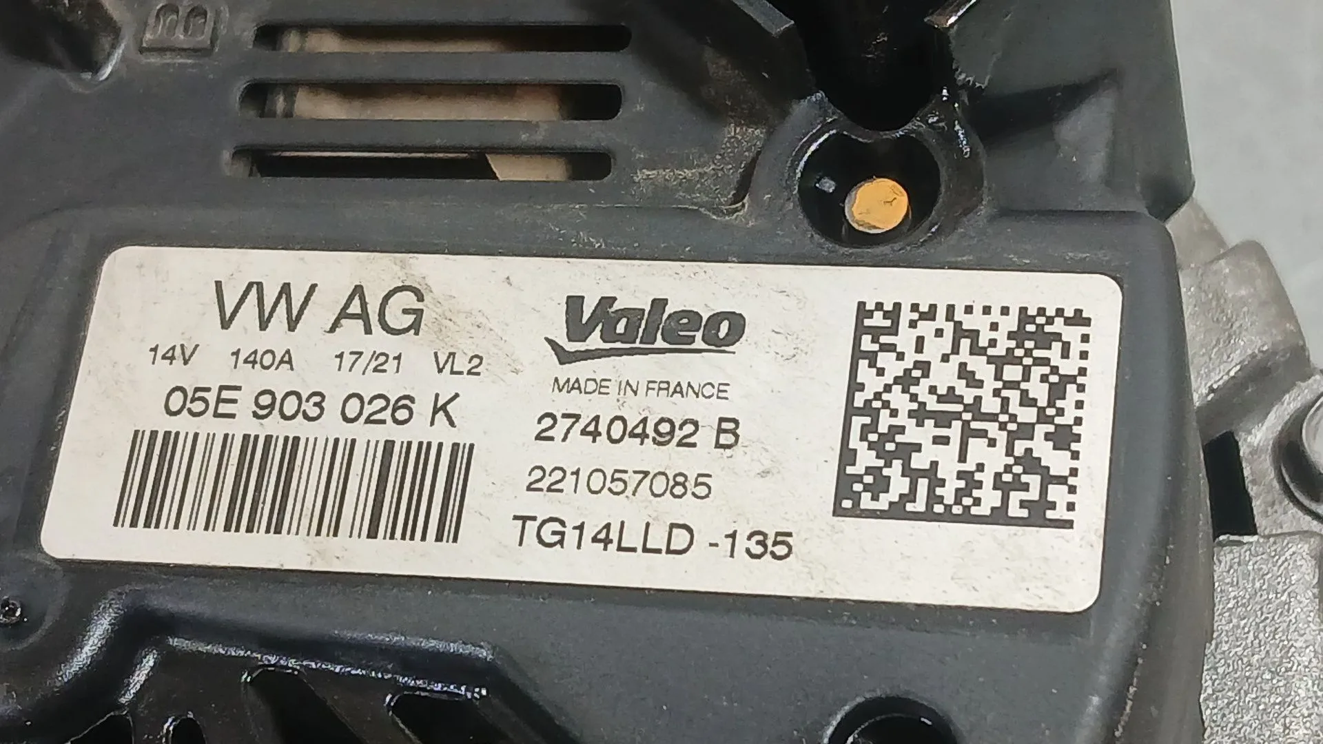 Alternador para Skoda Fabia Iii (Nj3)
