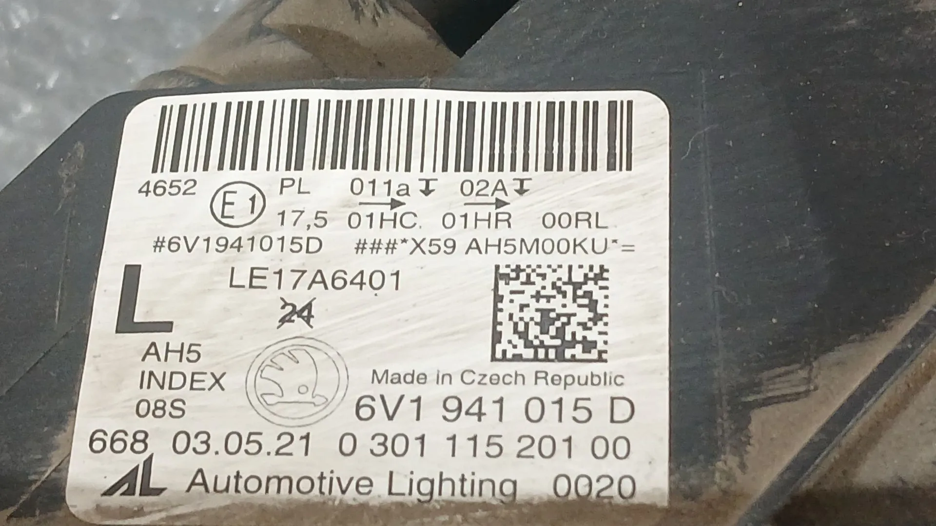 Faro Izquierdo para Skoda Fabia Iii (Nj3)