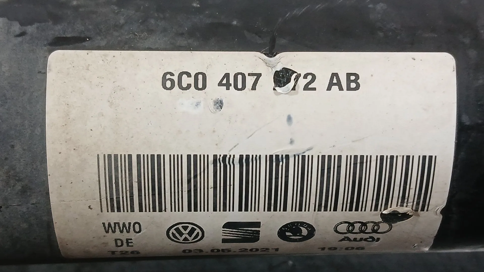 Transmision Delantera Derecha para Skoda Fabia Iii (Nj3)