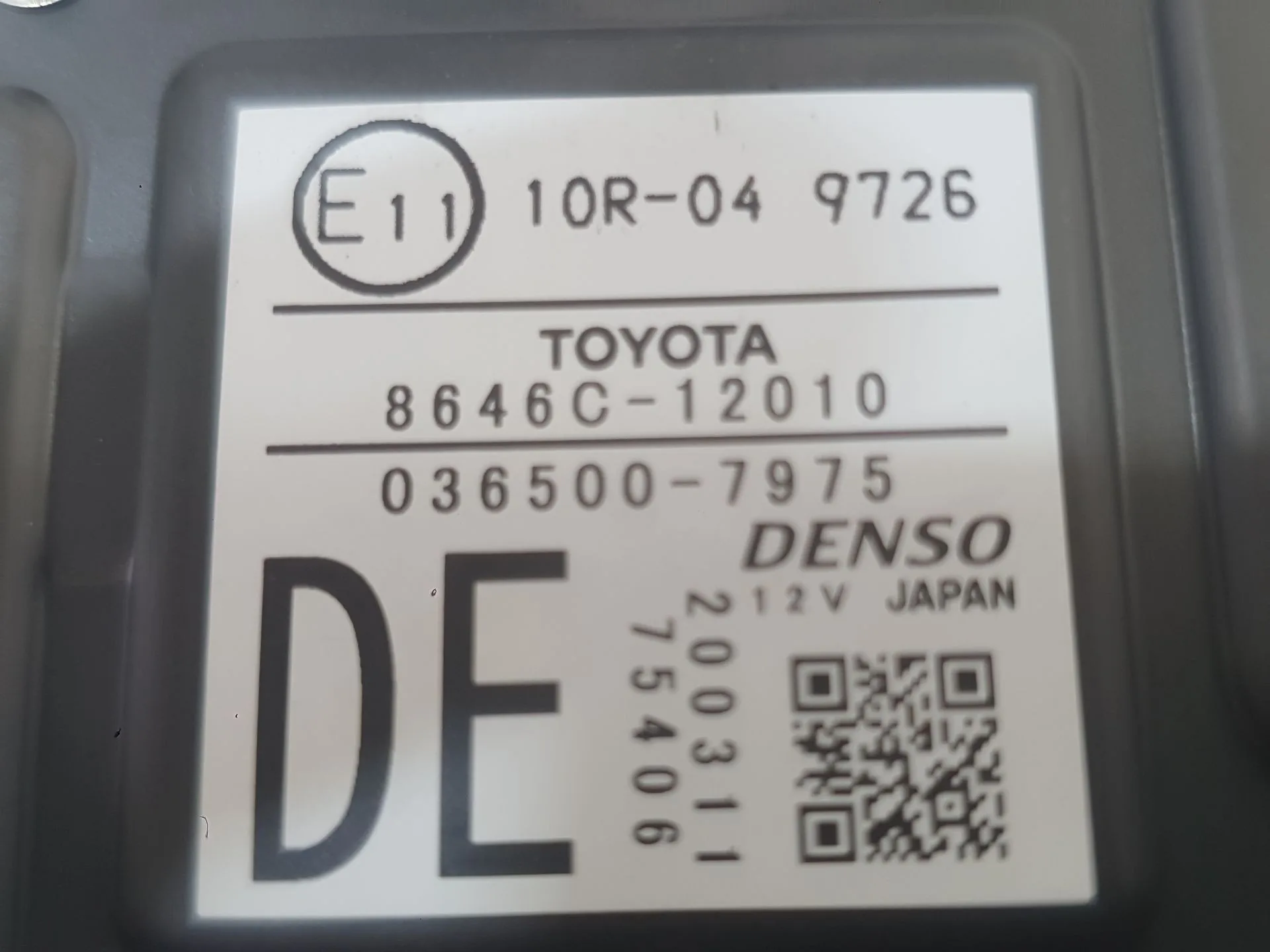 Camara para Toyota Corolla Sedan (_E21_)
