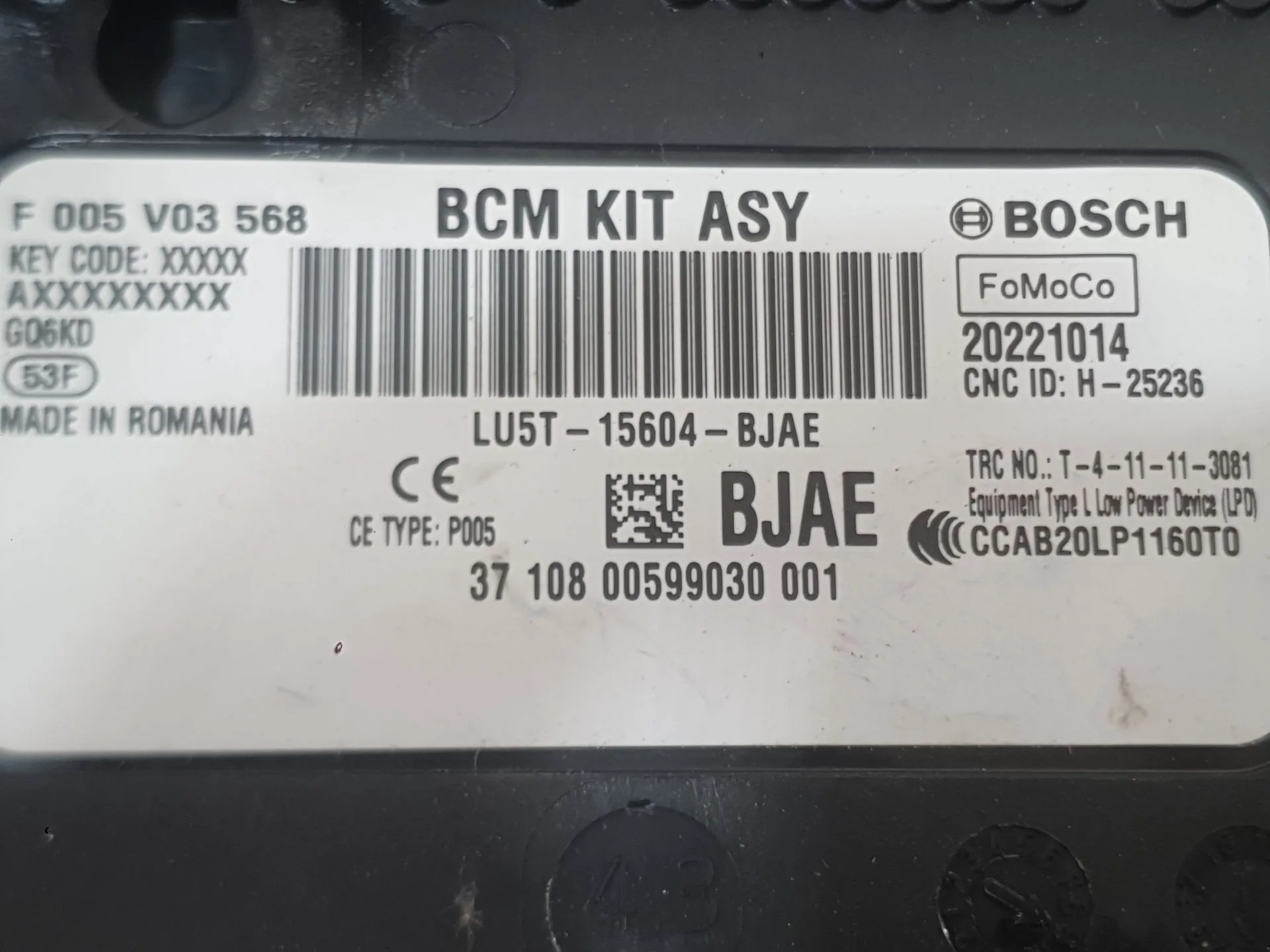 Caja Reles / Fusibles para Ford Ecosport