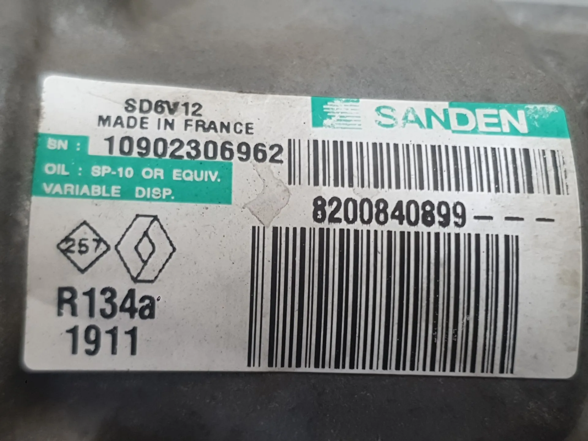 Compresor Aire Acondicionado para Dacia Sandero (Bs_)