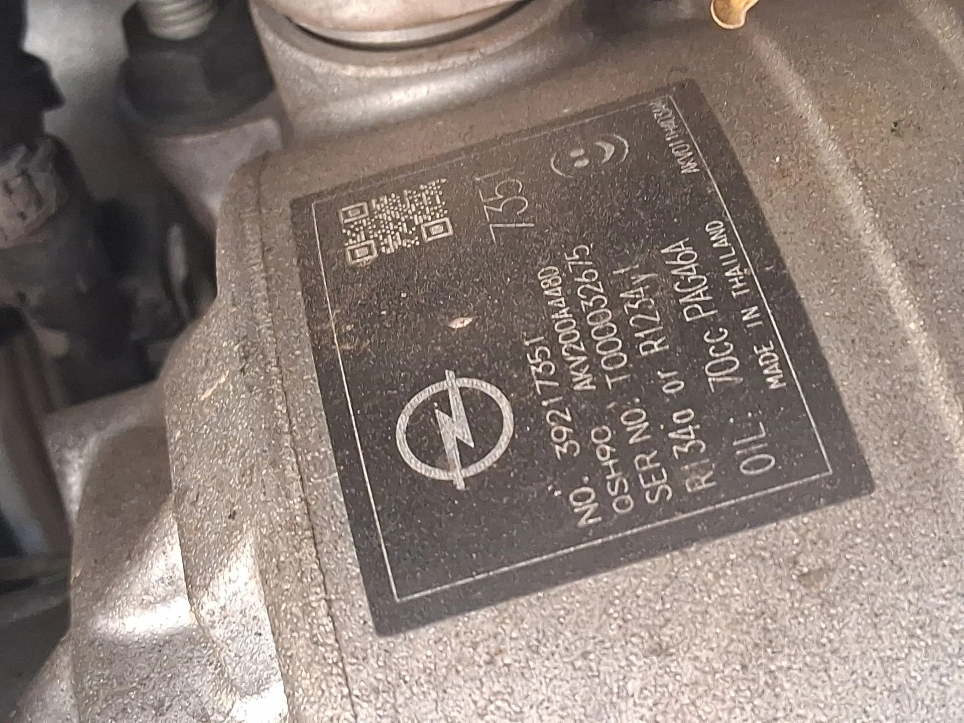 Compresor Aire Acondicionado para Opel Astra K (B16)