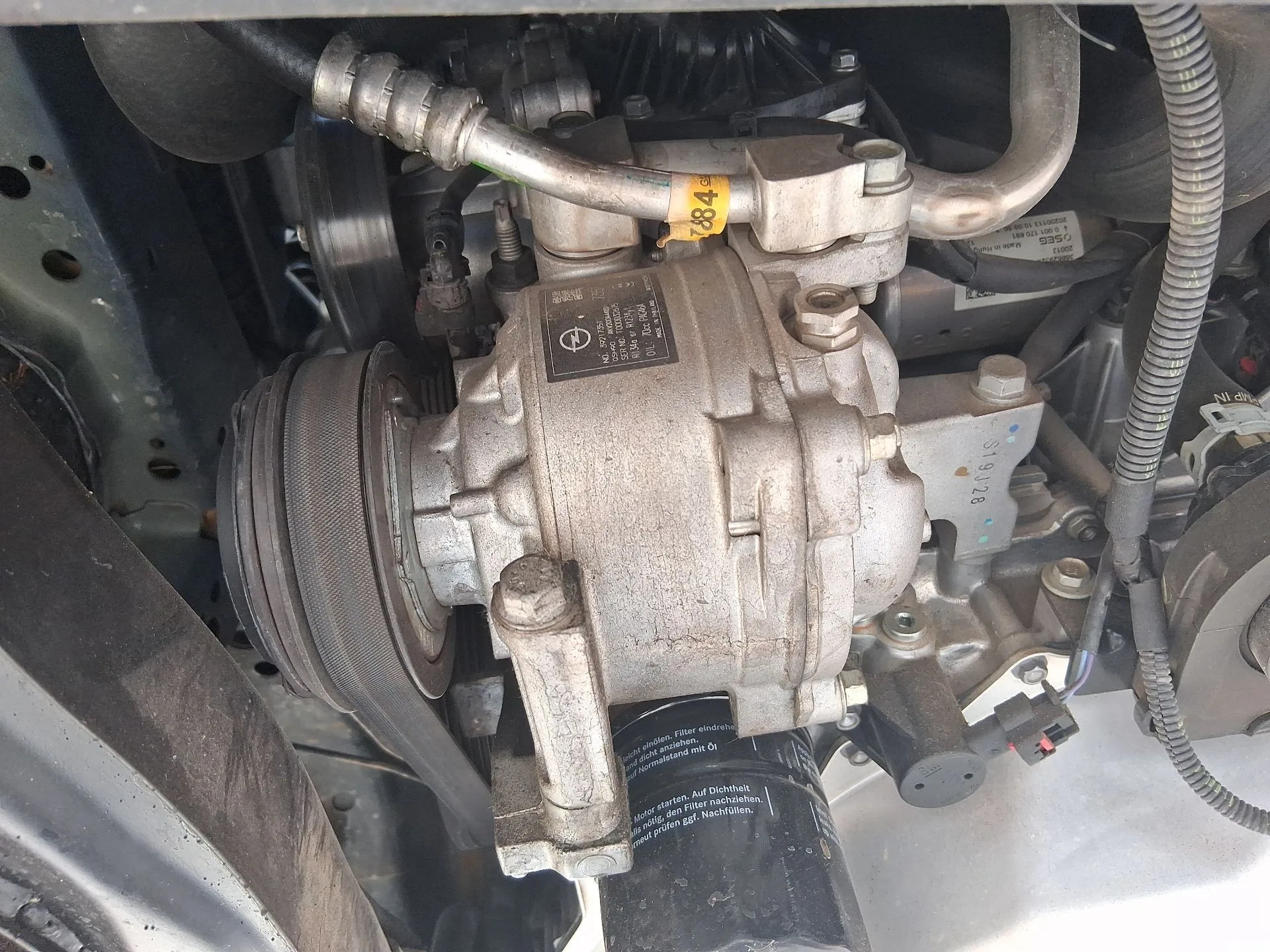 Compresor Aire Acondicionado para Opel Astra K (B16)