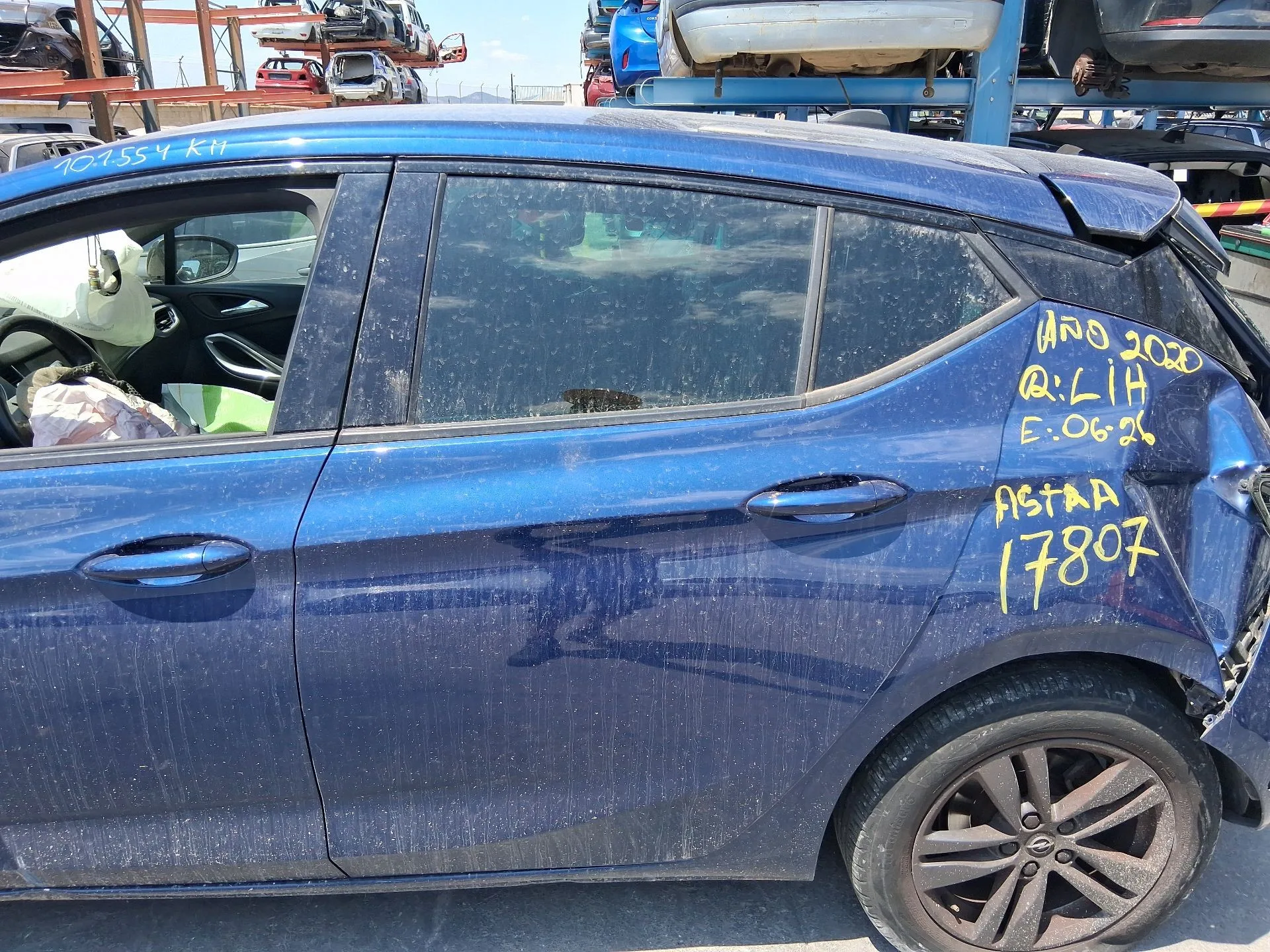 Puerta Trasera Izquierda para Opel Astra K (B16)