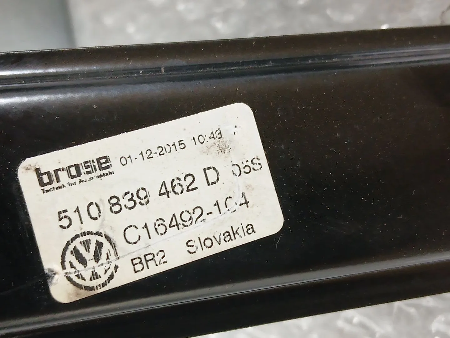 Elevalunas Trasero Derecho para Volkswagen Golf Sportsvan Vii (Am1, An1)
