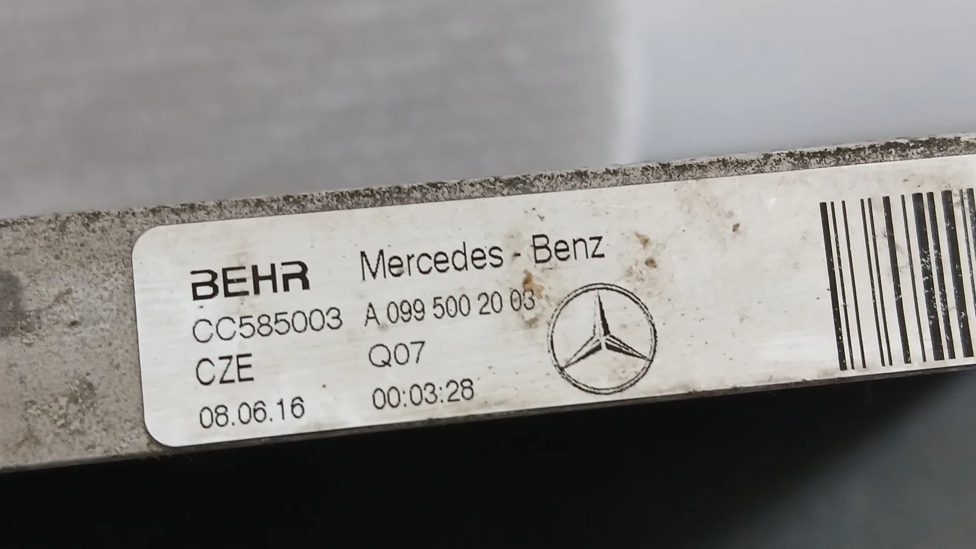 Radiador Agua Adicional para Mercedes-Benz Clase C Coupe (C205)