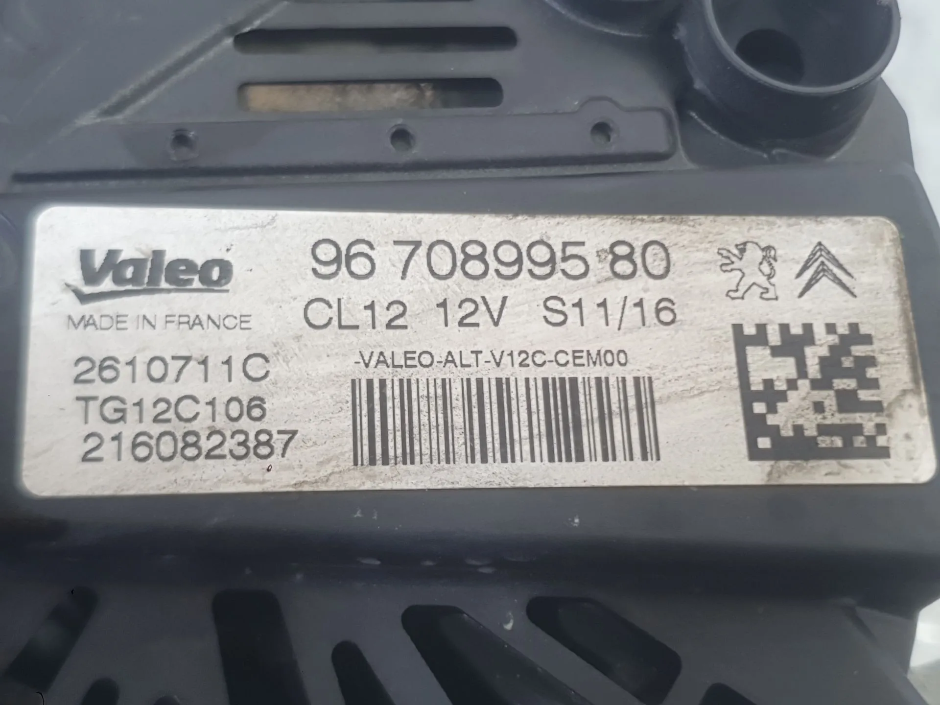 Alternador para Peugeot 208 I (Ca_, Cc_)