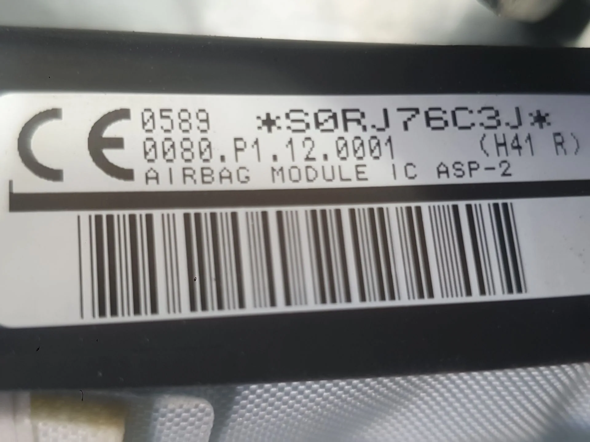 Airbag Cortina Delantero Derecho para Honda Jazz Iv (Gk_)