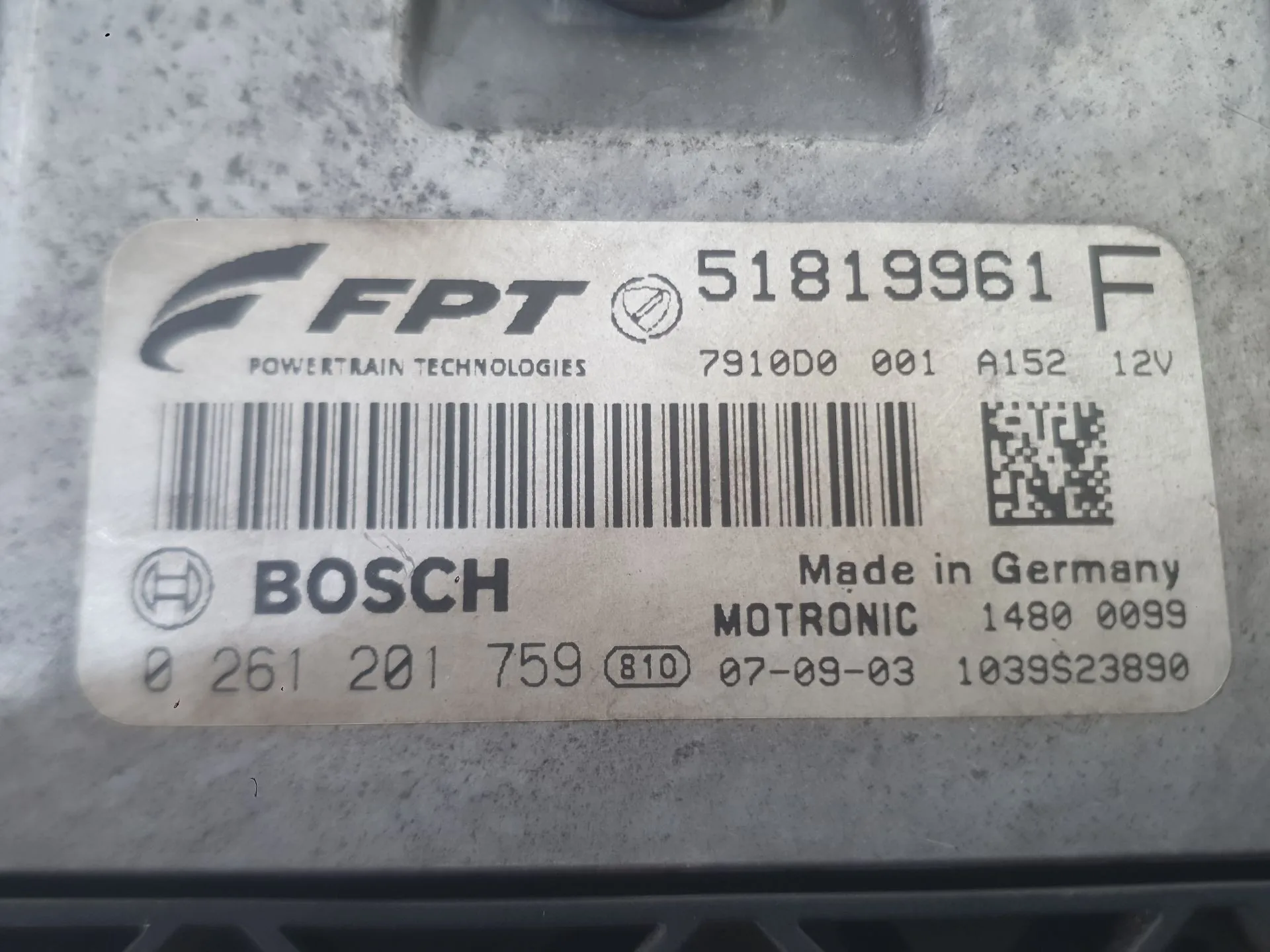 Centralita Motor Uce para Fiat 500 (312_)