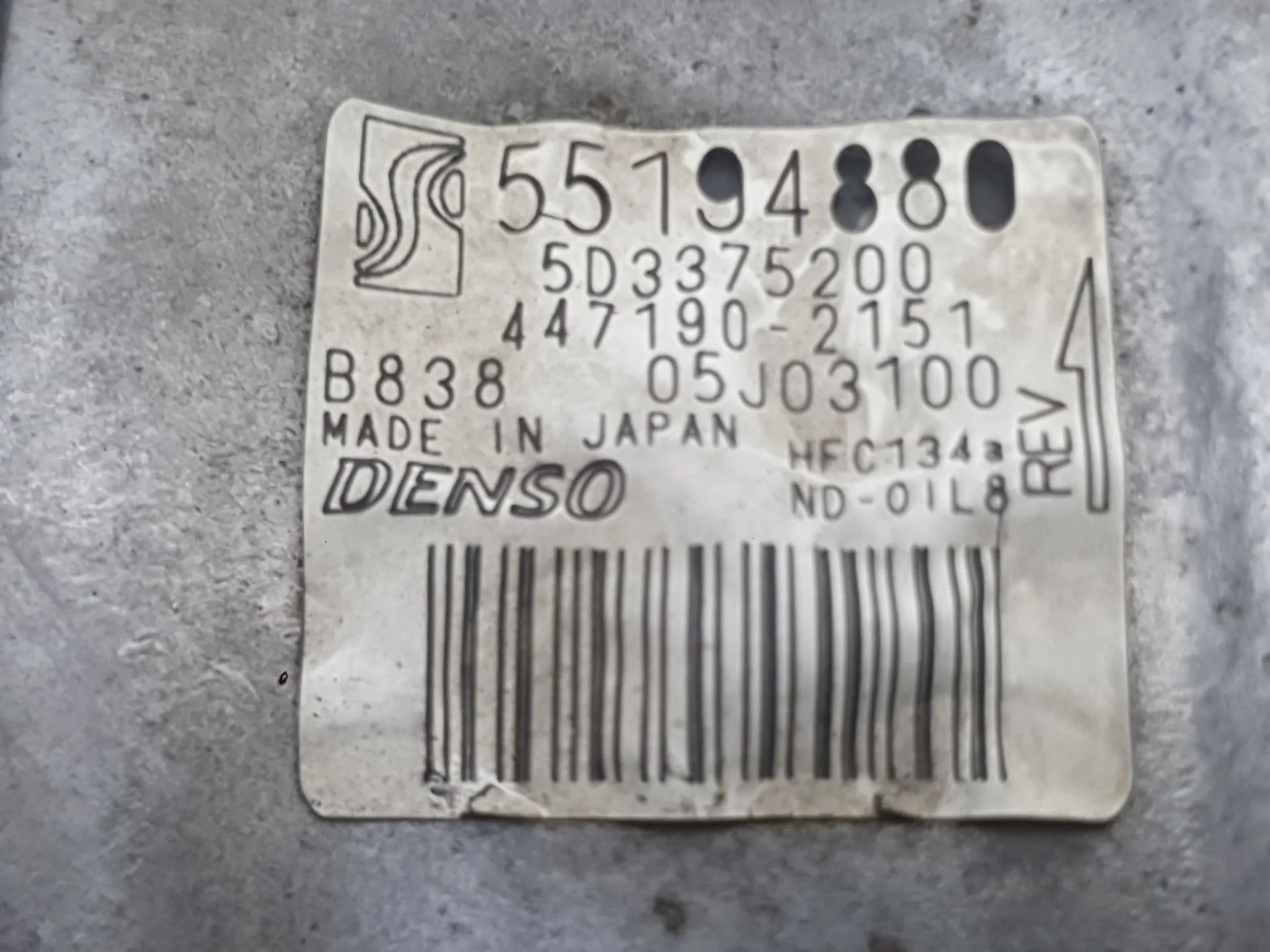 Compresor Aire Acondicionado para Fiat Grande Punto (199_)
