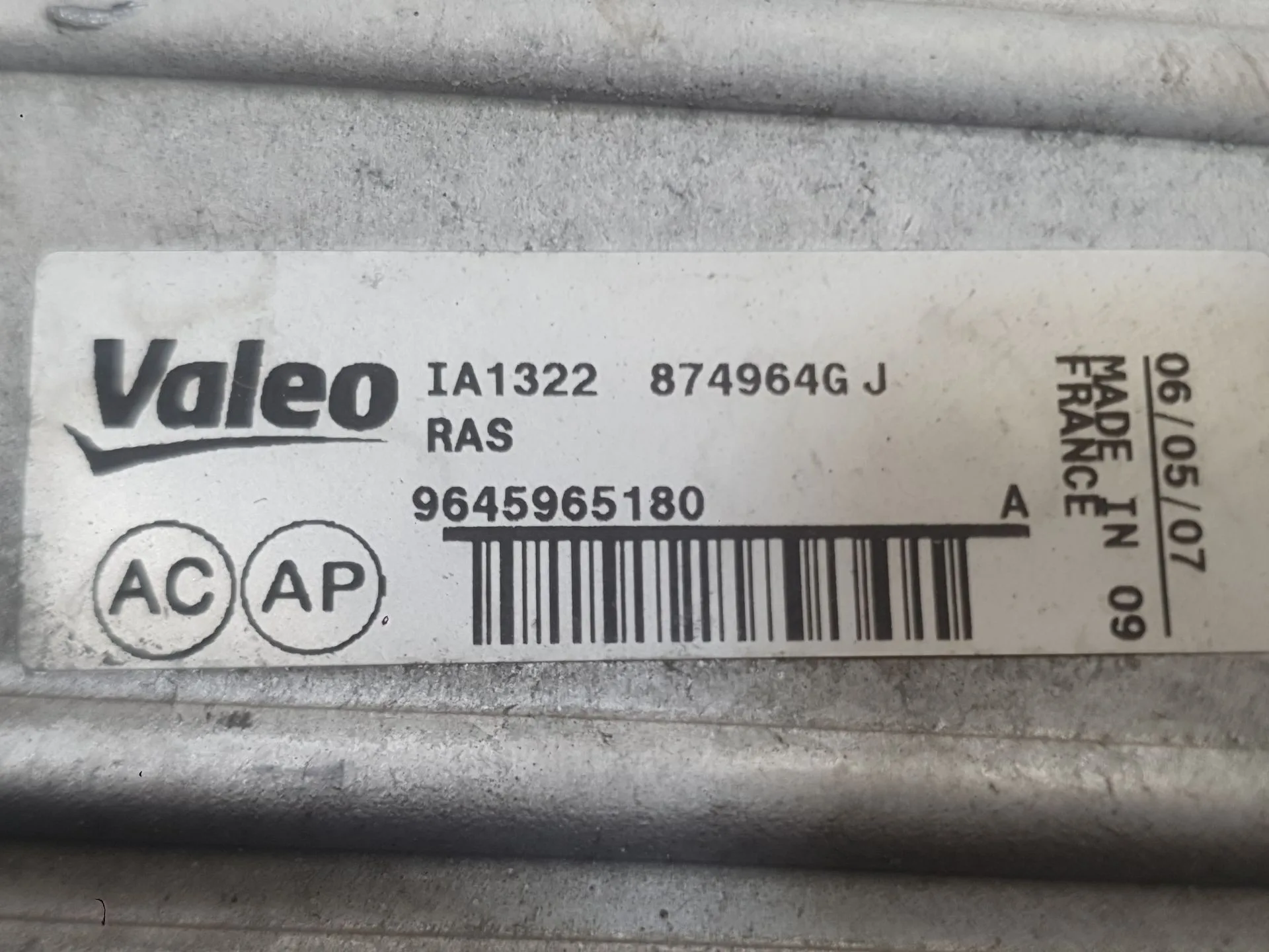 Intercooler para Citroën Xsara Picasso (N68)