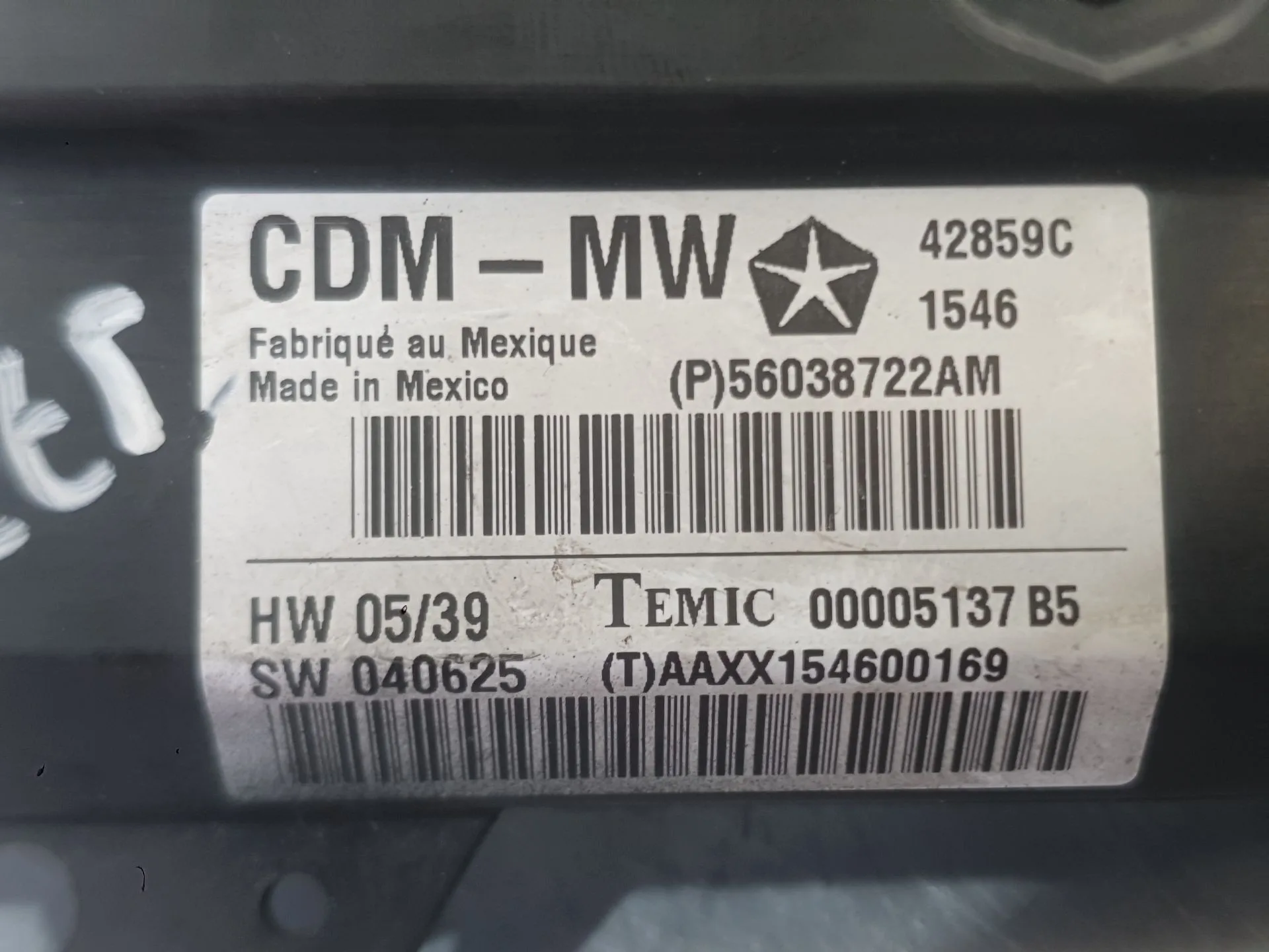 Modulo Electronico para Chrysler 300C (Lx, Le)