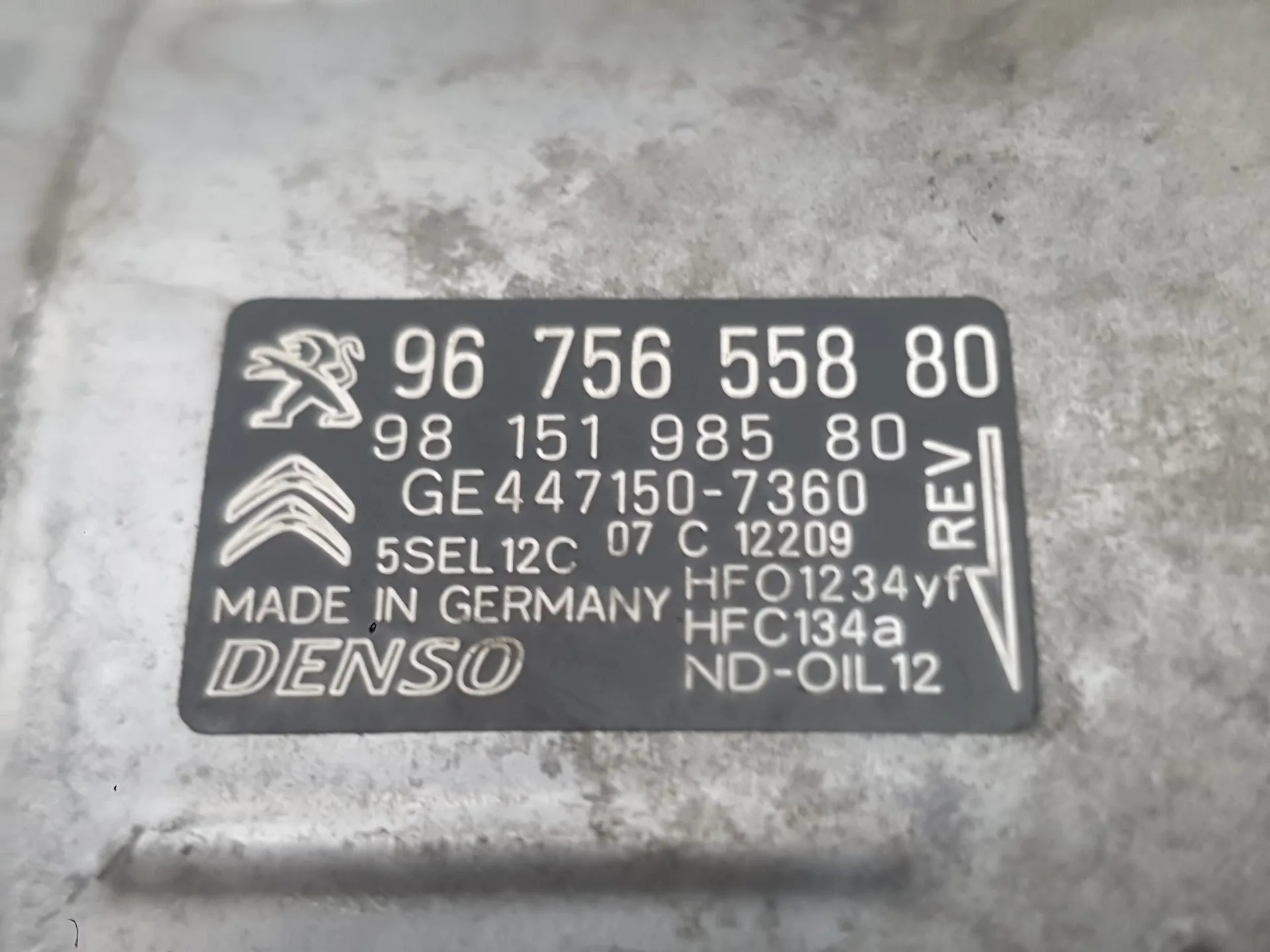 Compresor Aire Acondicionado para Peugeot 3008 Ii Suv (Mc_, Mr_, Mj_, M4_)