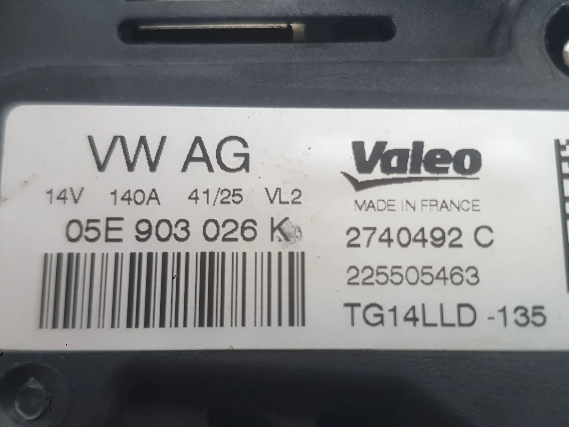 Alternador para Skoda Fabia Iv (Pj3)