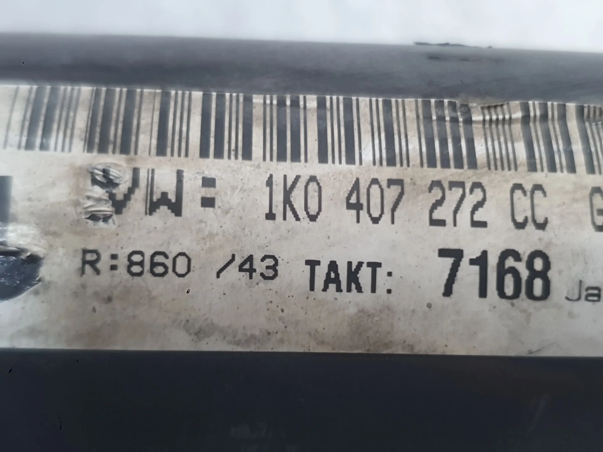 Transmision Delantera Derecha para Volkswagen Golf V (1K1)