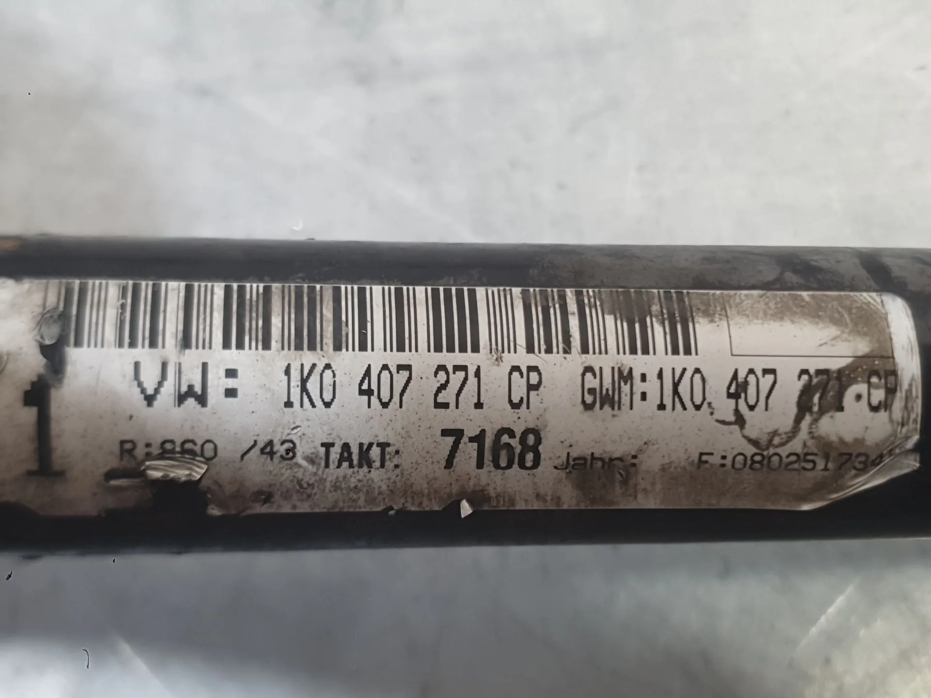Transmision Delantera Izquierda para Volkswagen Golf V (1K1)