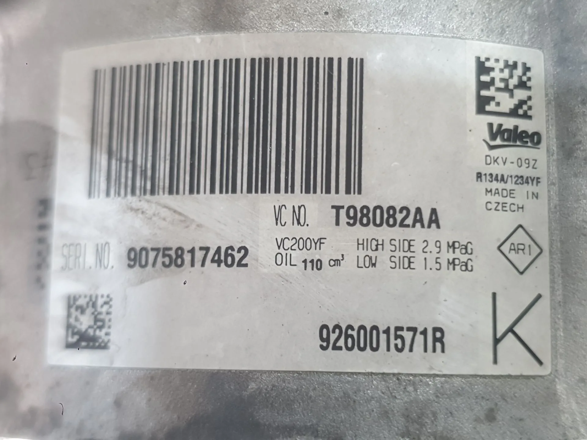 Compresor Aire Acondicionado para Dacia Sandero Ii (B8_)