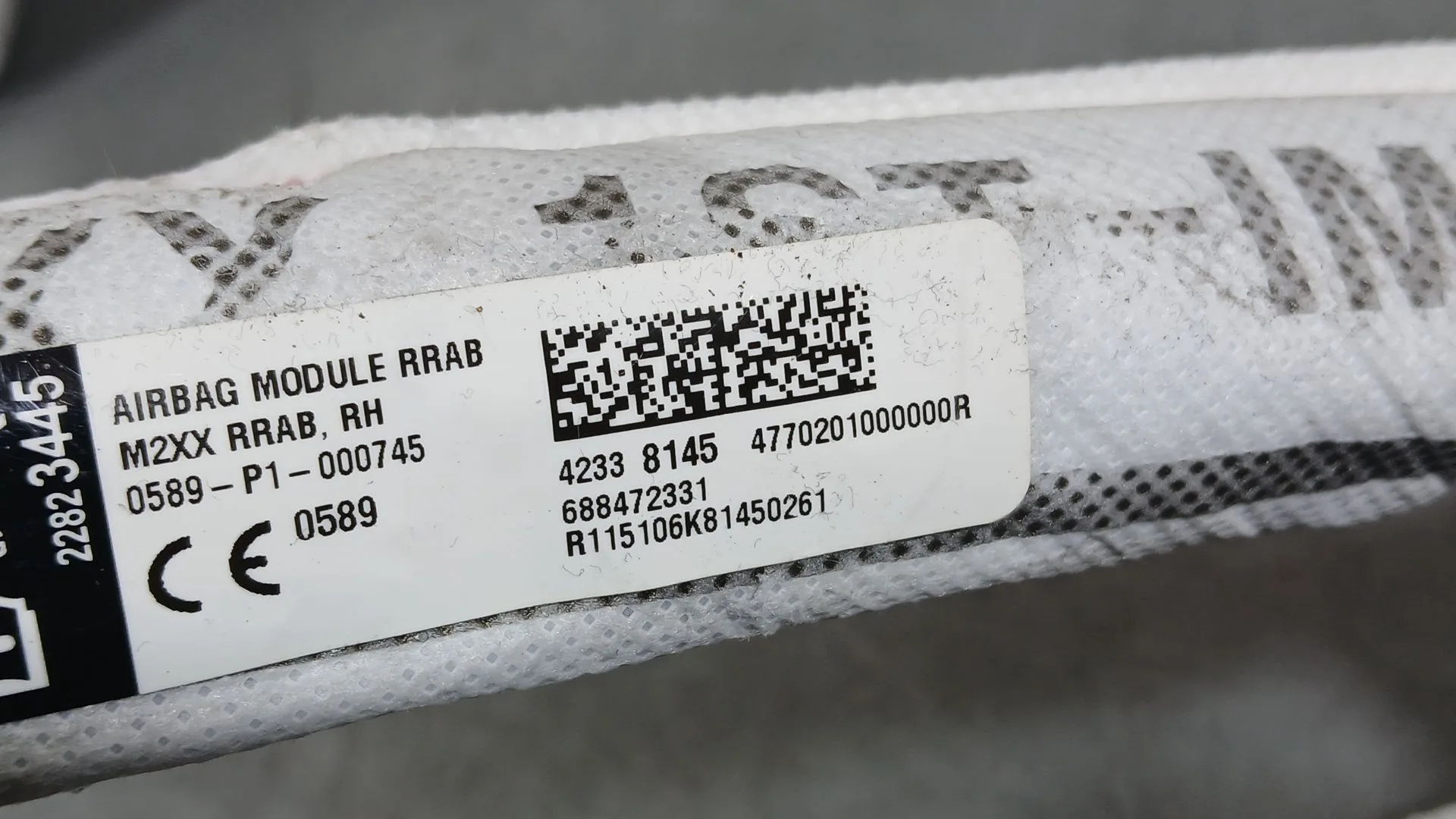 Airbag Cortina Delantero Derecho para Opel Karl (C16)