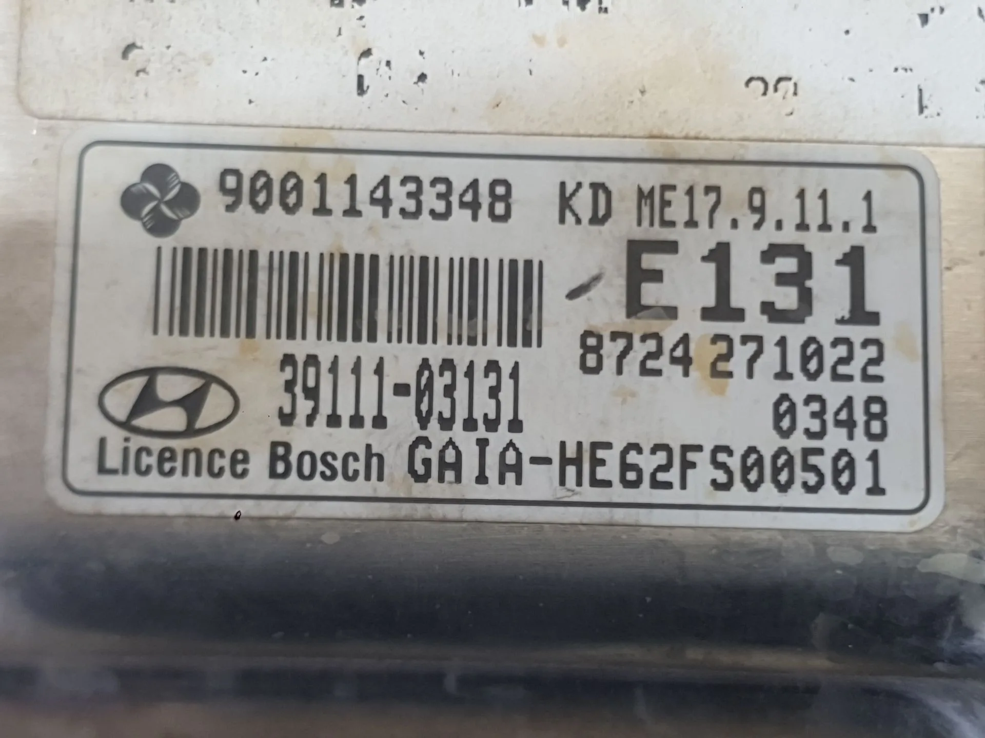 Centralita Motor Uce para Hyundai I10 Ii (Ba, Ia)