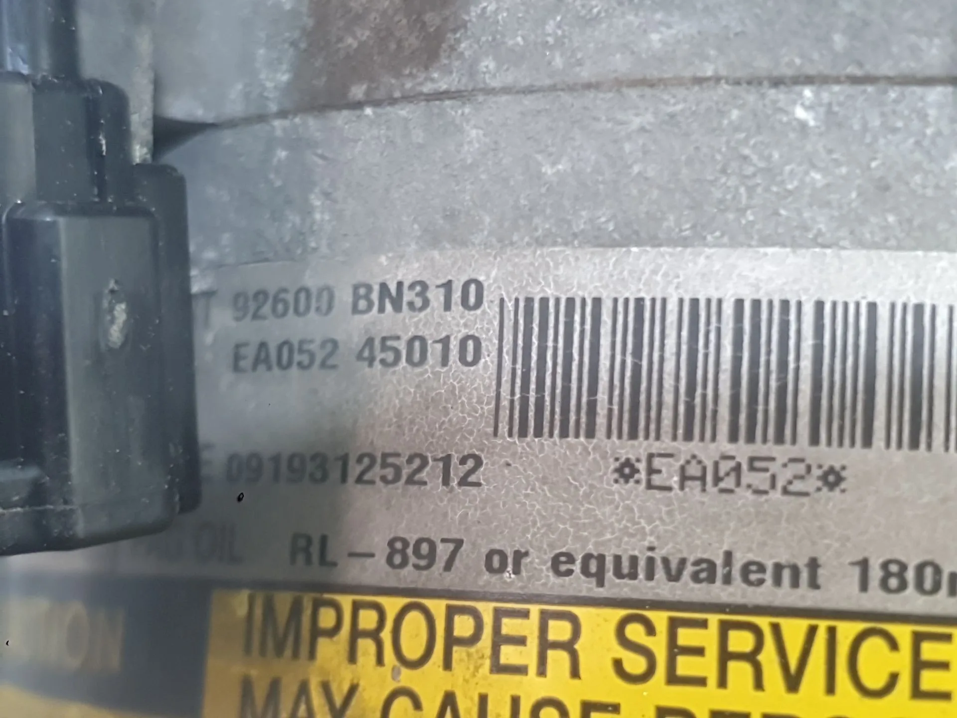Compresor Aire Acondicionado para Nissan Almera Ii Hatchback (N16)