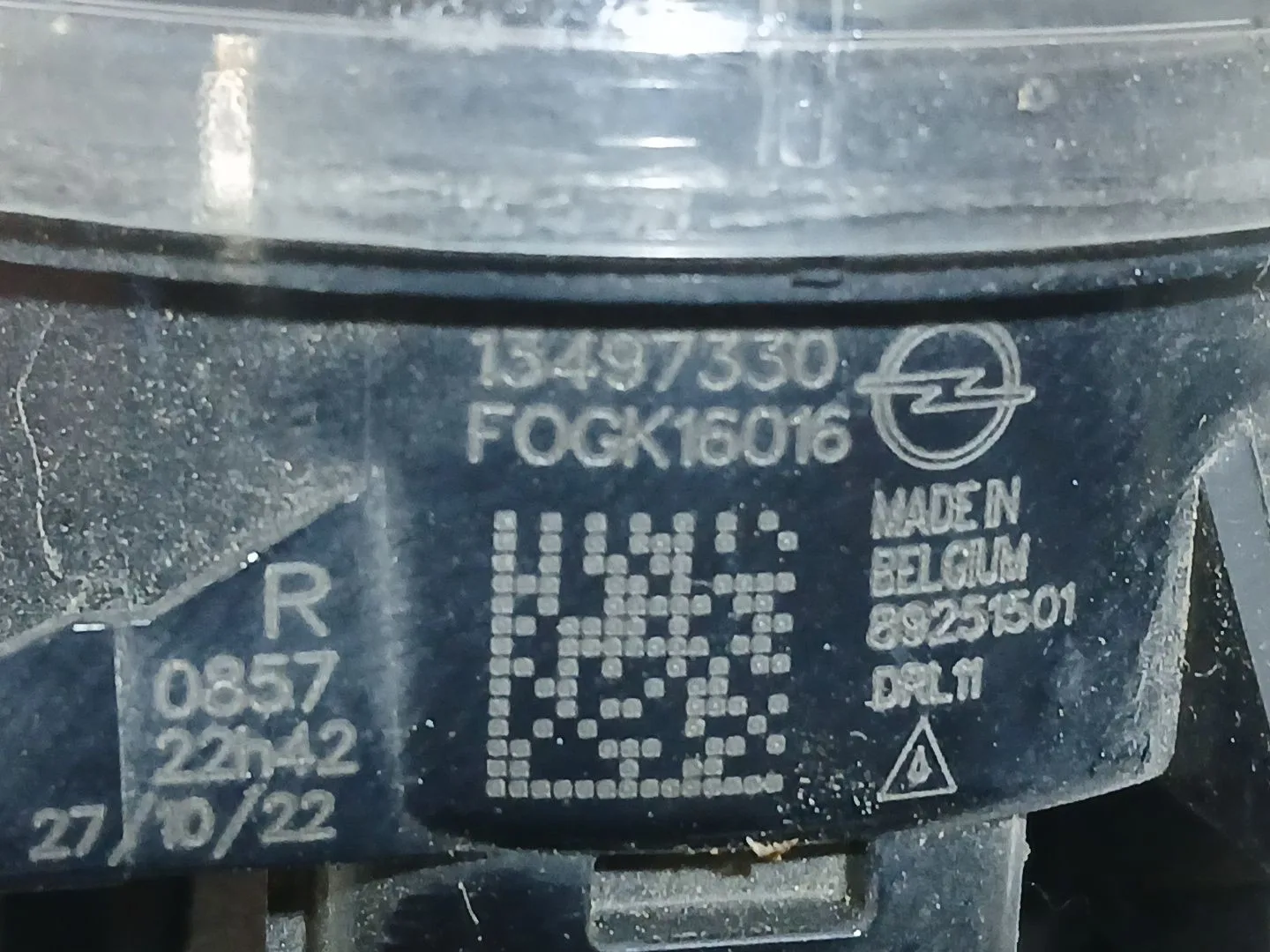 Faro Antiniebla Derecho para Opel Mokka