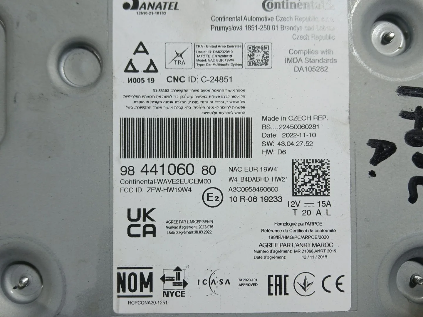 Sistema Audio / Radio para Opel Mokka