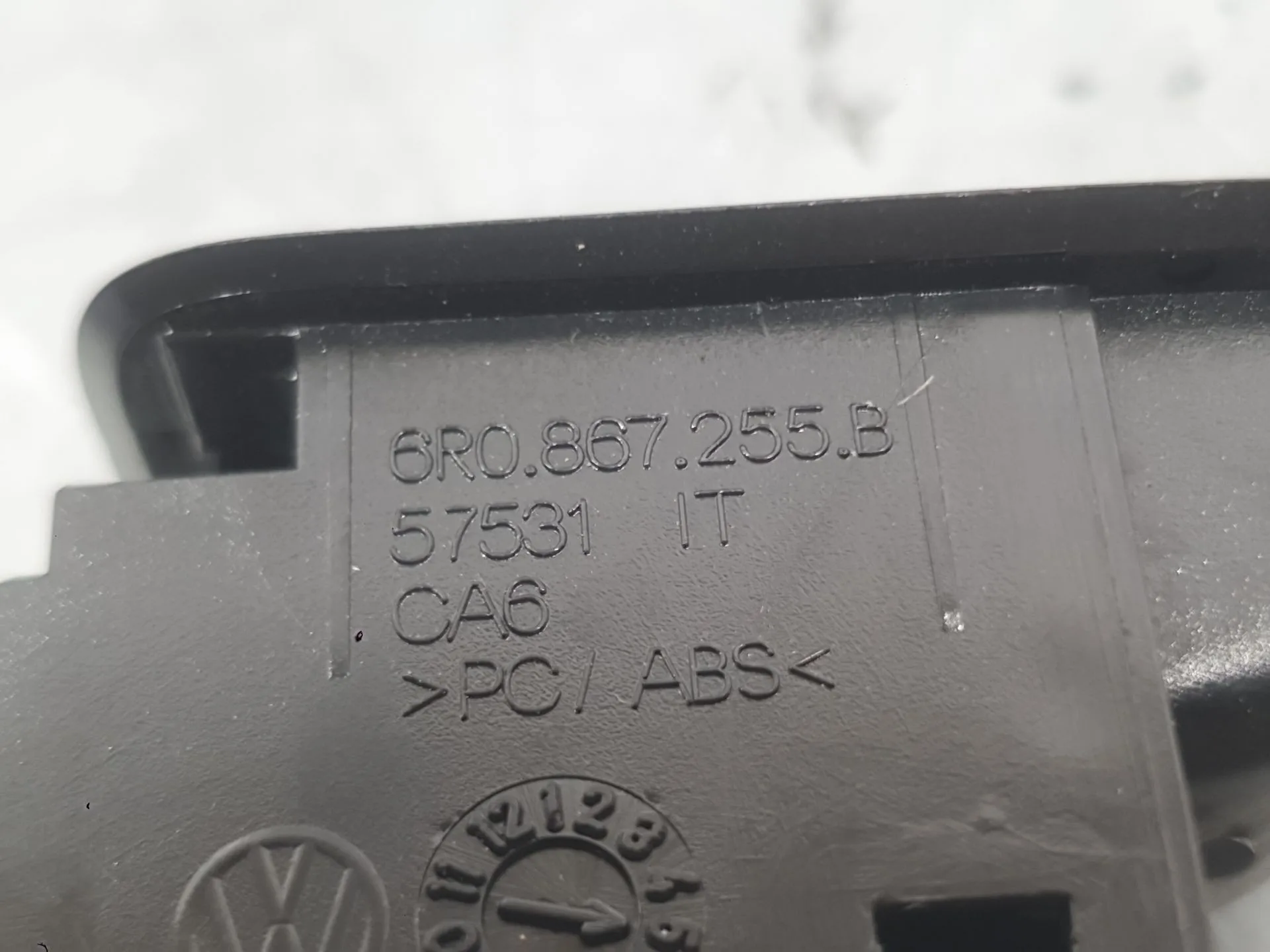 Mando Elevalunas Trasero Derecho para Volkswagen Polo V (6R1, 6C1)
