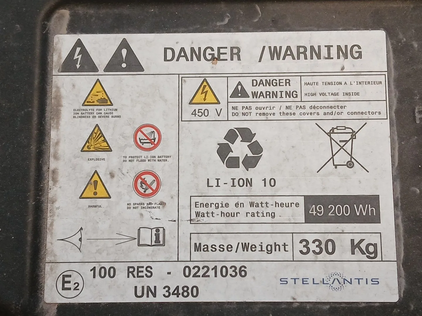 Bateria para Citroën Berlingo Furgoneta/Monovolumen (K9)