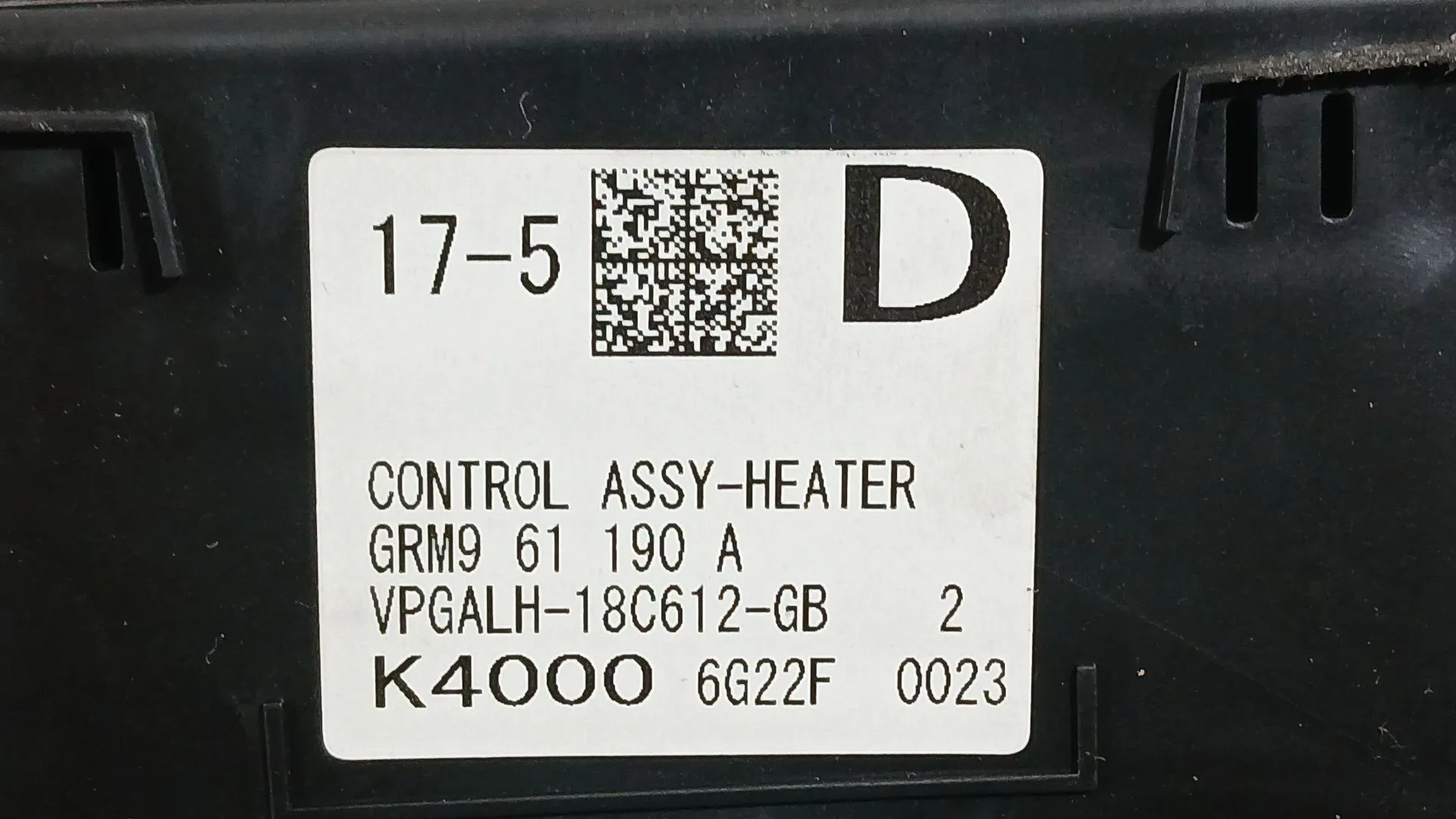 Mando Climatizador para Mazda 6 Station Wagon (Gj, Gl)