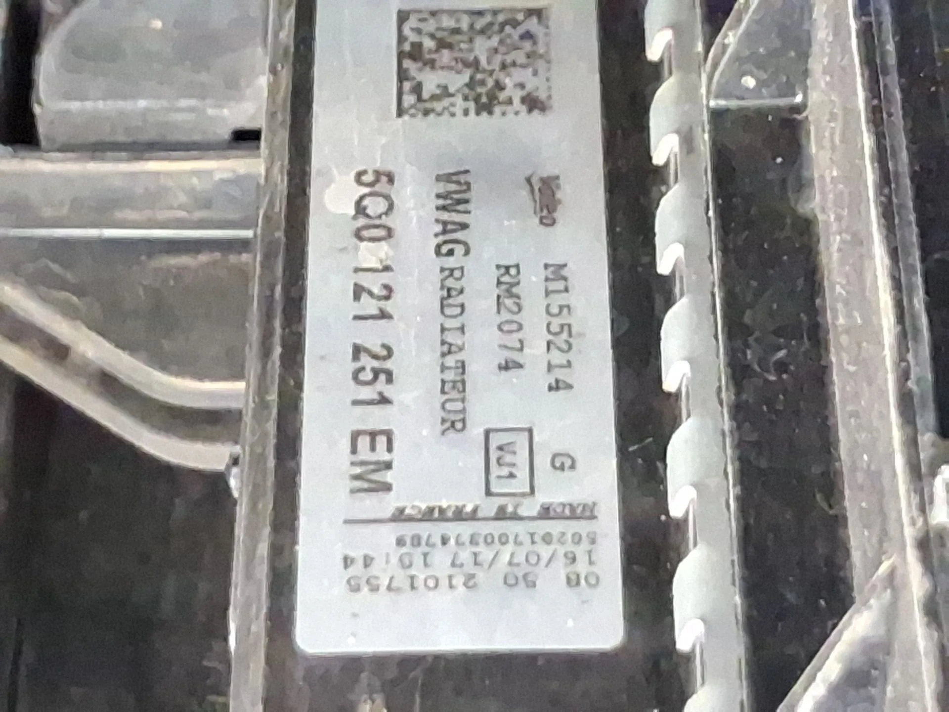 Radiador Agua para Volkswagen Golf Vii (5G1, Bq1, Be1, Be2)