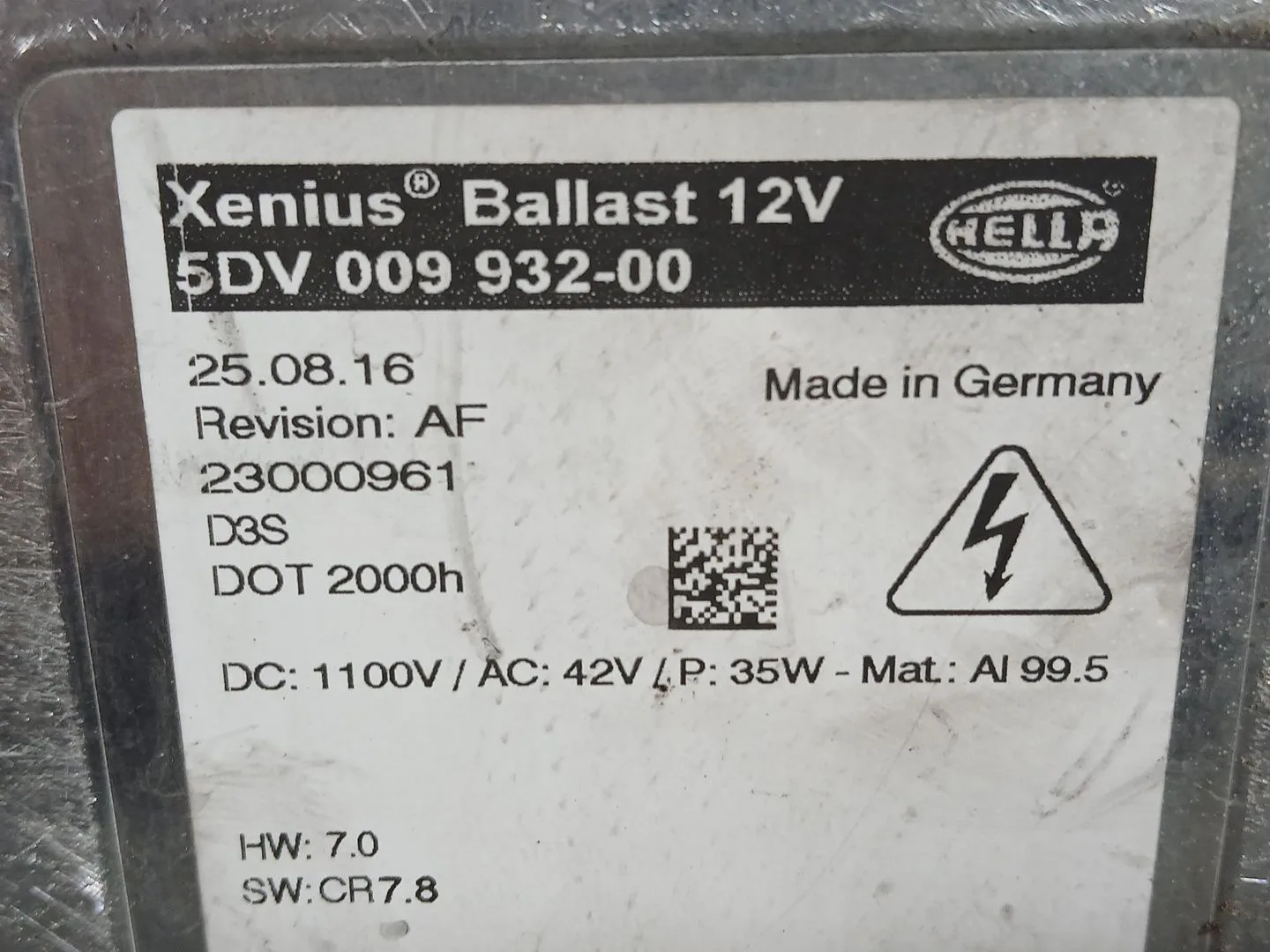 Centralita Faros Xenon para Opel Insignia A (G09)