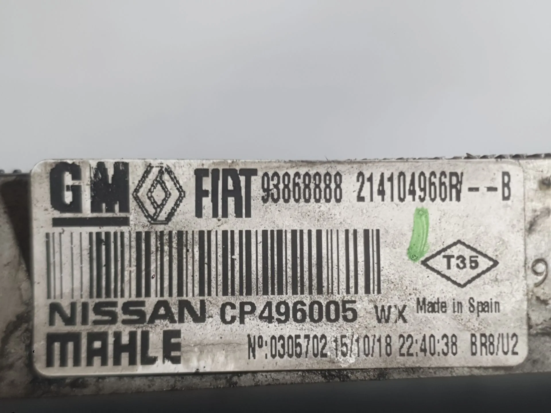 Radiador Agua para Renault Trafic Iii Autobus (Jg_)