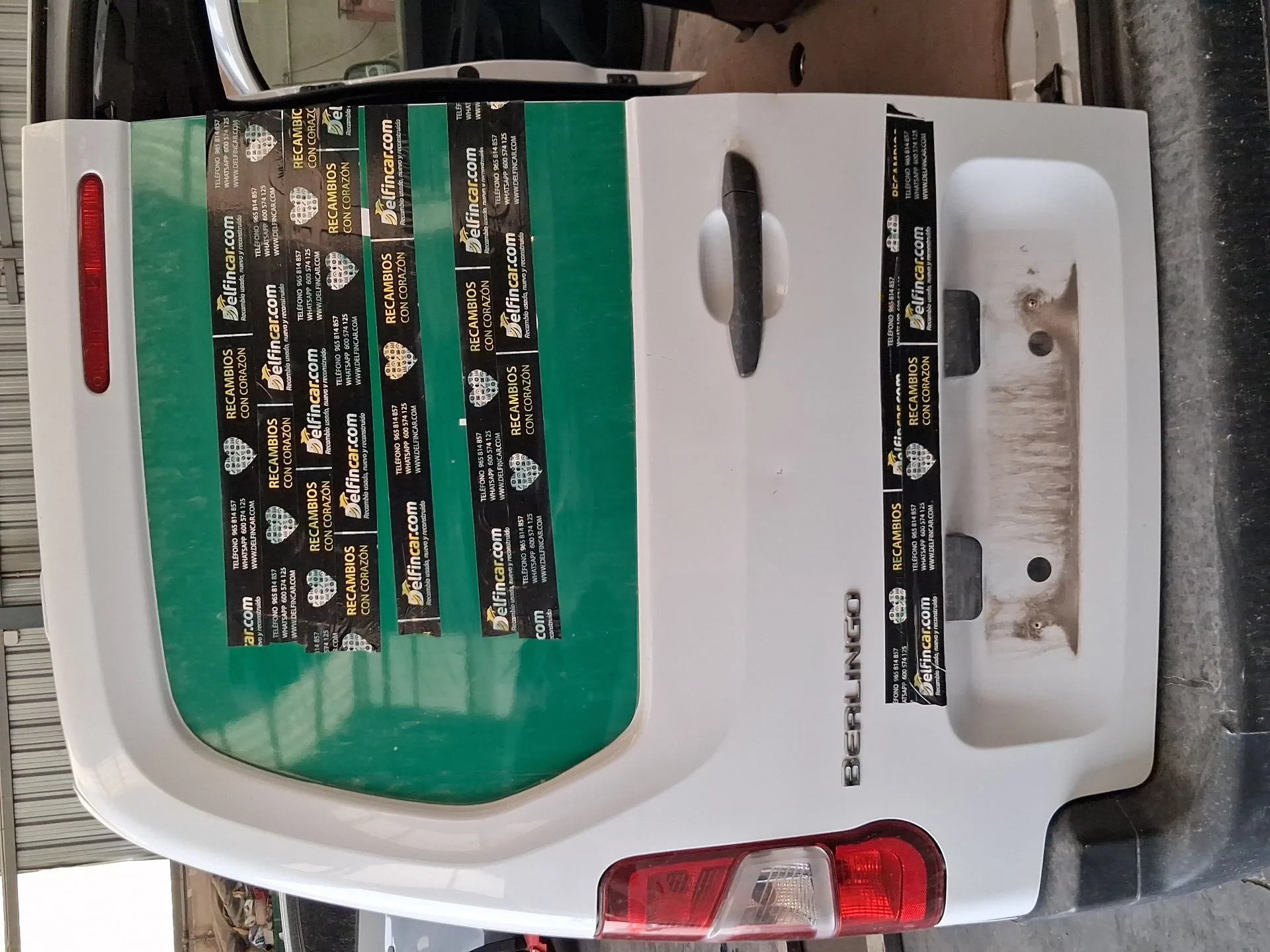 Puerta Trasera Derecha Carga para Citroën Berlingo Furgoneta/Monovolumen (K9)