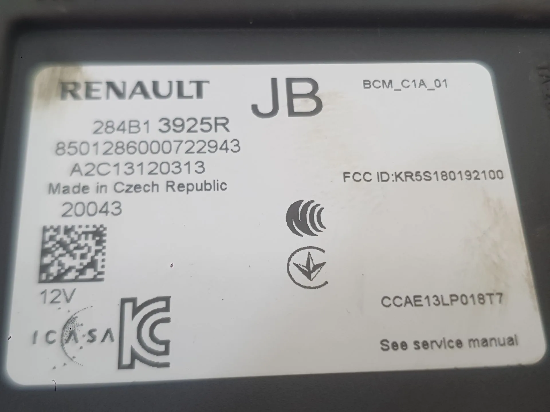 Modulo Electronico para Renault Captur Ii (Hf_)
